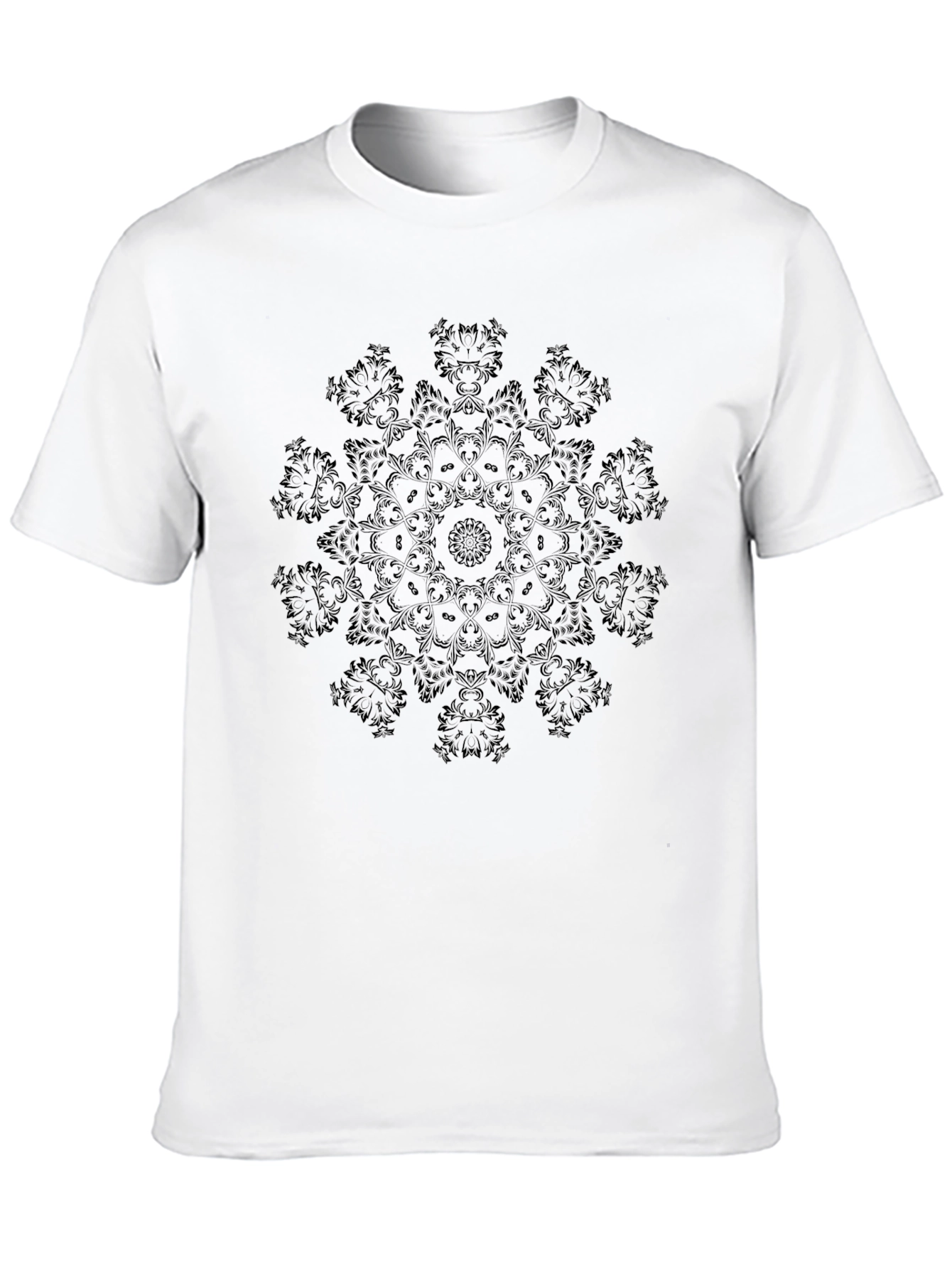 Black Mandala Graphic Tee - Stylish & Unique Design