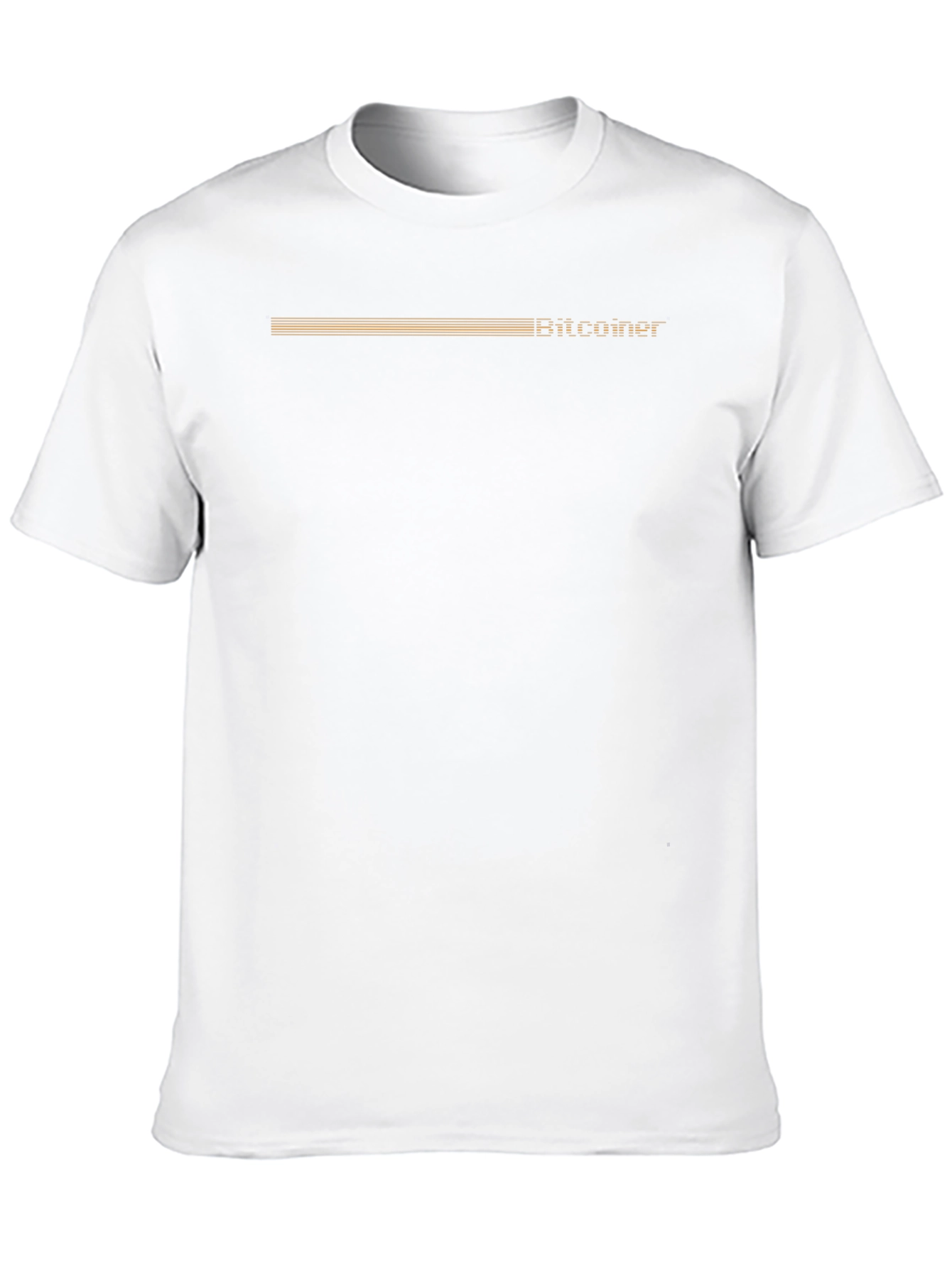 Bitcoiner Retro Stripe T-Shirt - Black