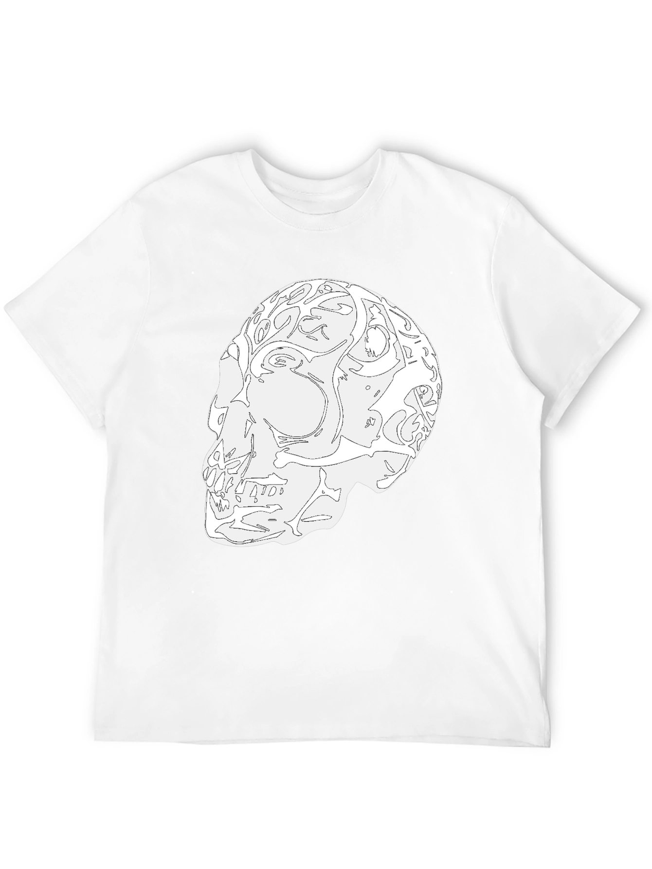 Skull Graphic Black T-Shirt - Unique Artistic Design