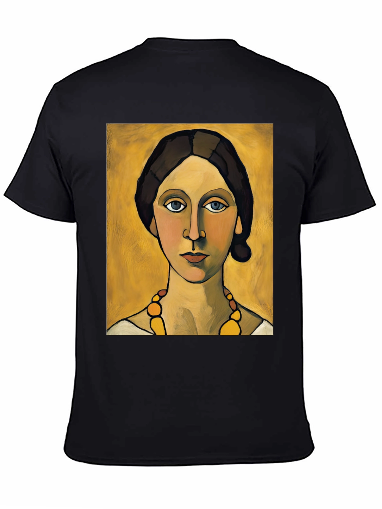 Woman with Necklace Portrait Graphic T-Shirt