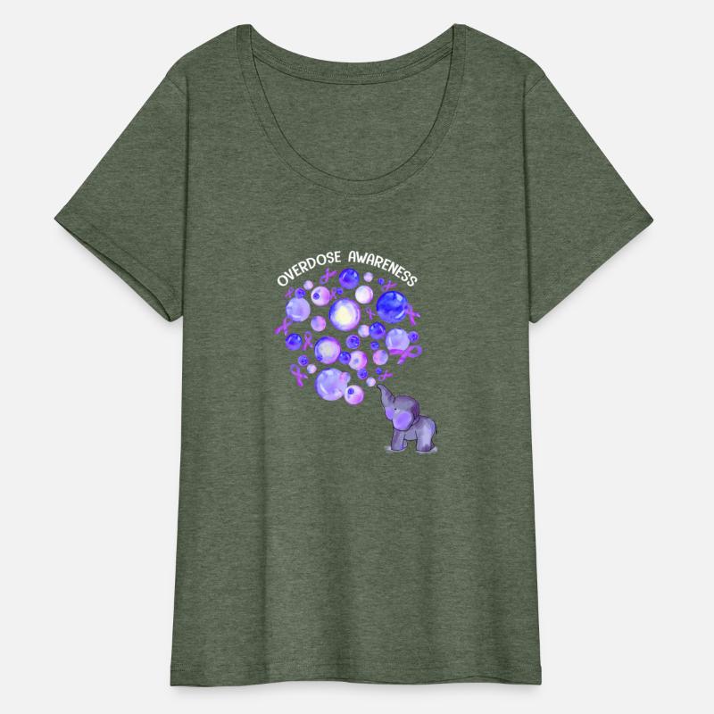 Elephant Blowing Up Purple Balloons Overdose Aware