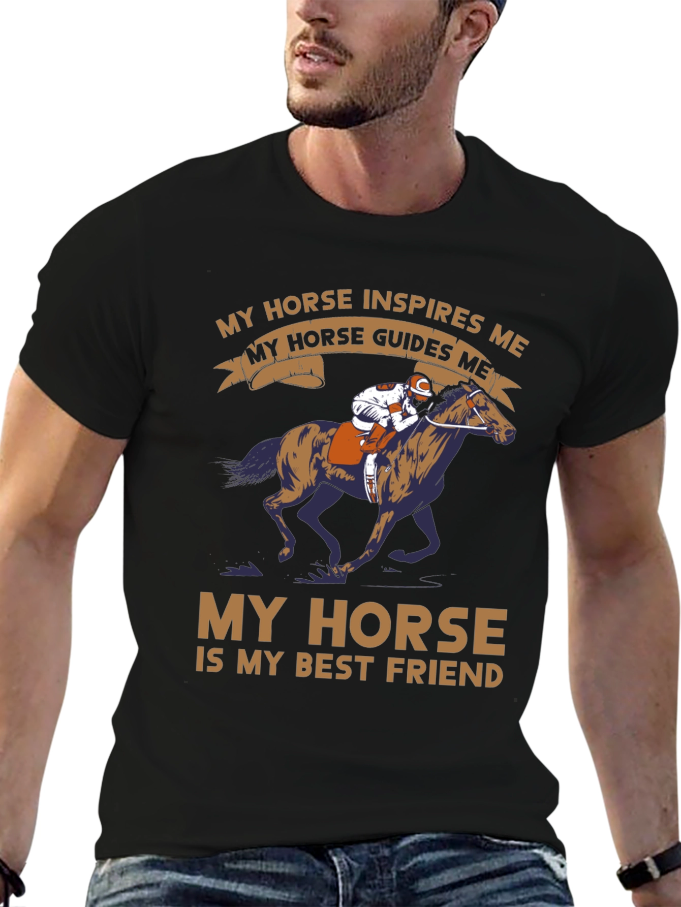 Horse Lover T-Shirt: Inspires & Guides Me