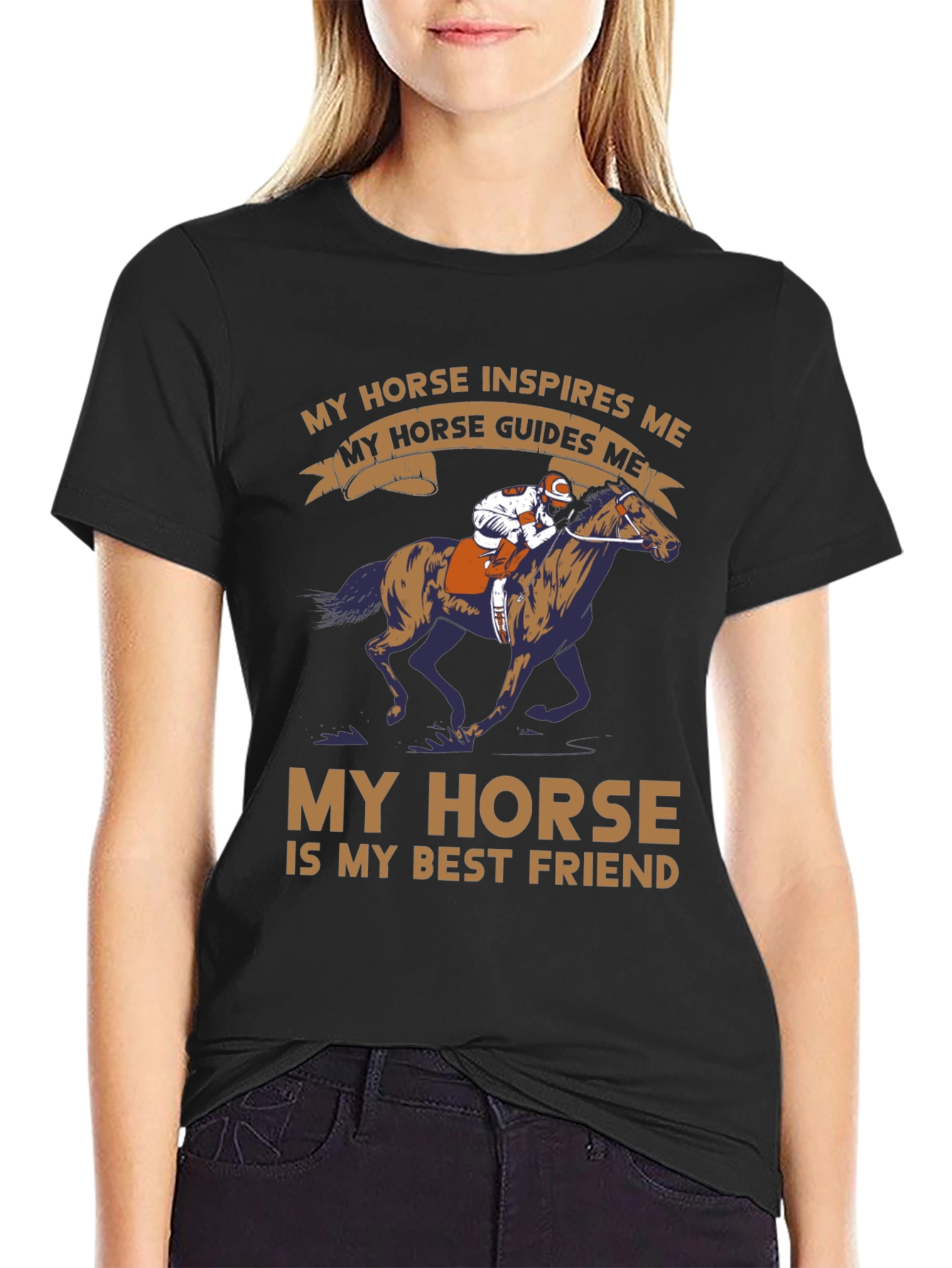 Horse Lover T-Shirt: Inspires & Guides Me