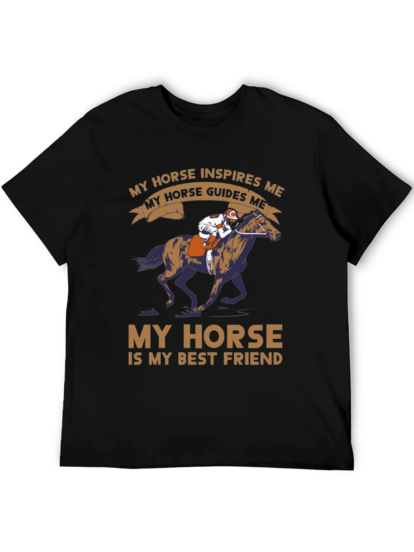 Horse Lover T-Shirt: Inspires & Guides Me