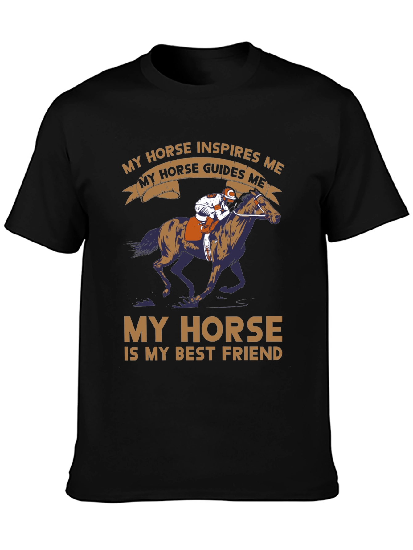 Horse Lover T-Shirt: Inspires & Guides Me