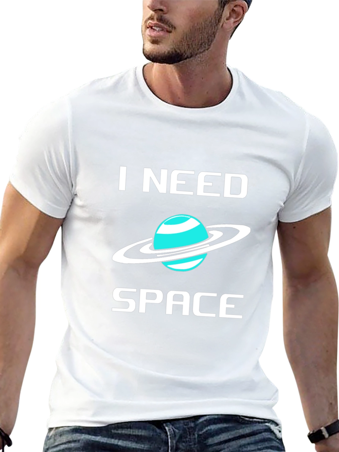 I Need Space Graphic Tee - Trendy Planet Design
