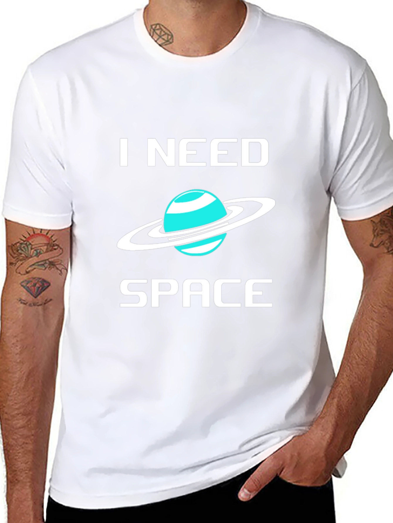 I Need Space Graphic Tee - Trendy Planet Design