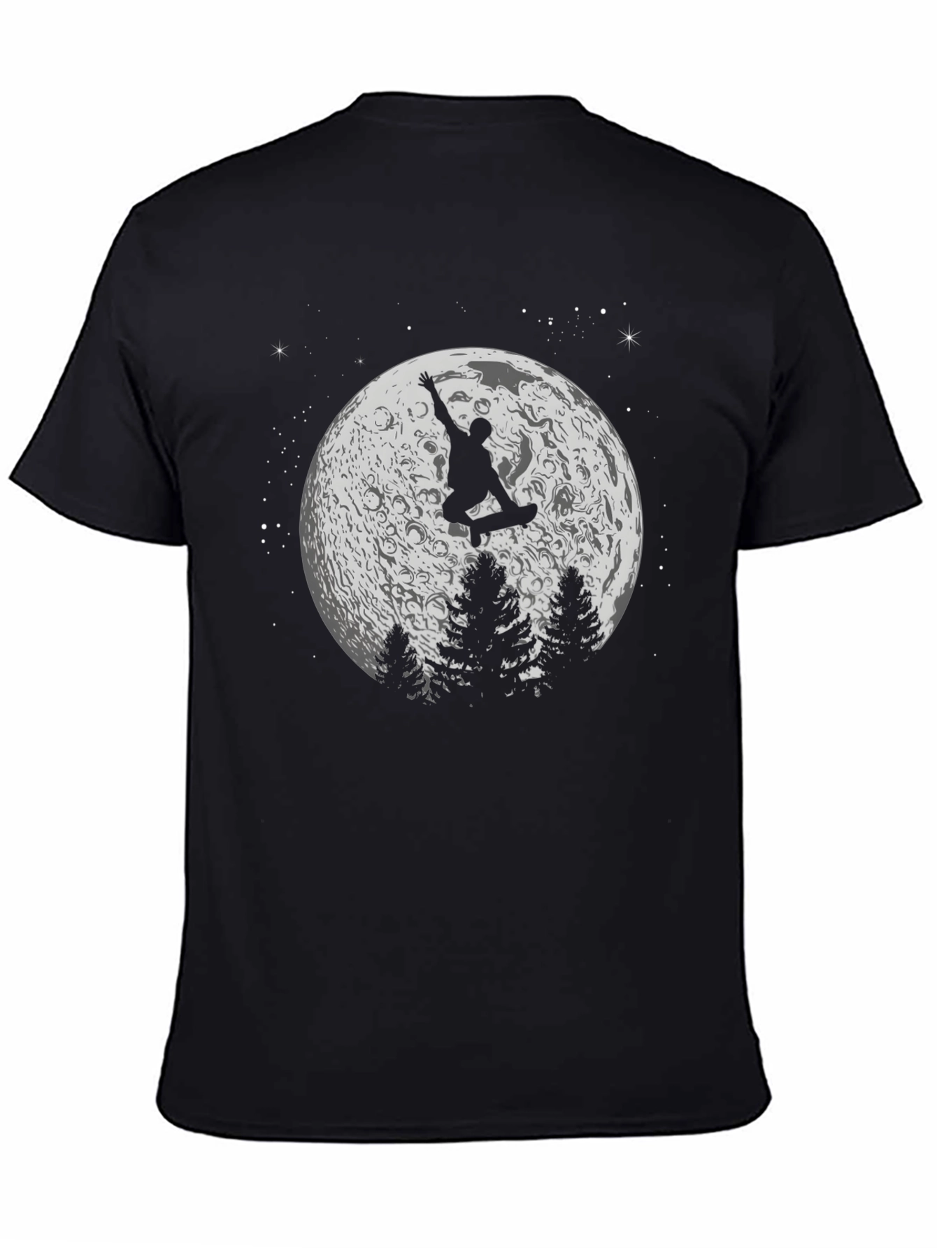 Skateboarding on the Moon Graphic T-Shirt