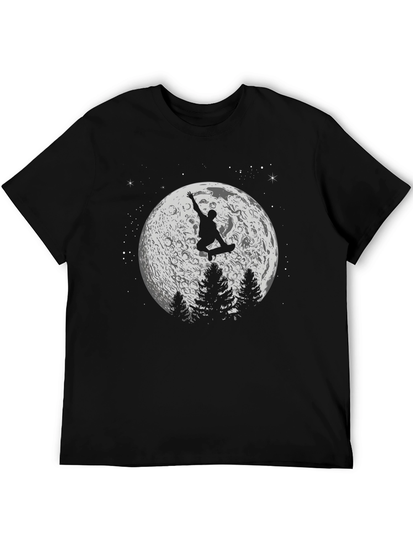 Skateboarding on the Moon Graphic T-Shirt