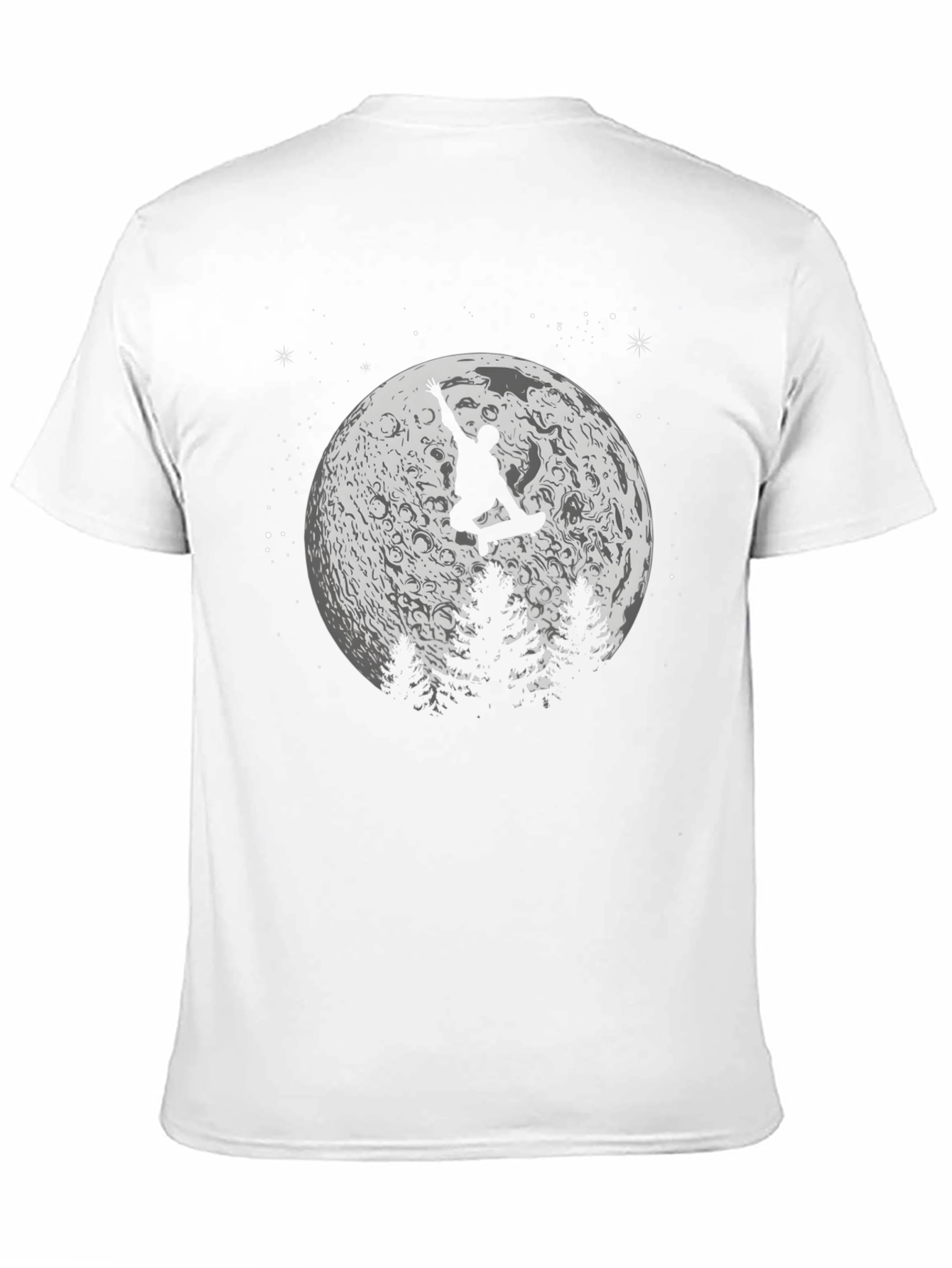 Skateboarding on the Moon Graphic T-Shirt