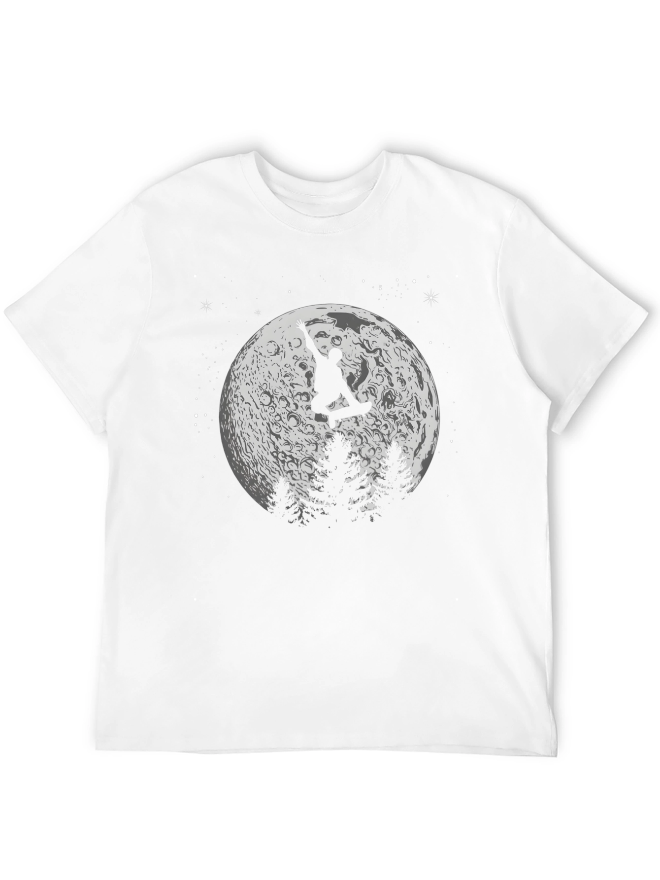 Skateboarding on the Moon Graphic T-Shirt