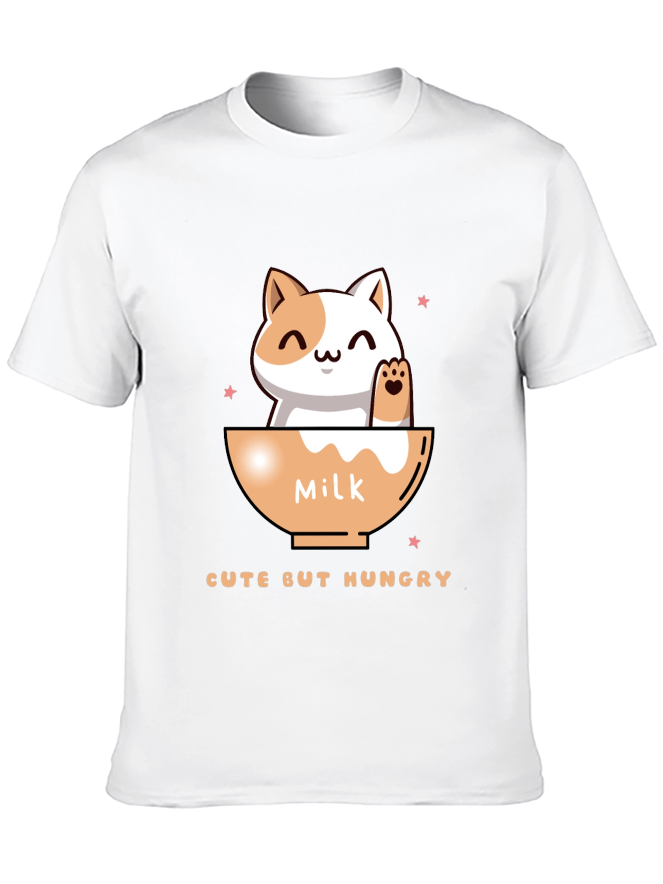 Cute But Hungry Cat Graphic Tee