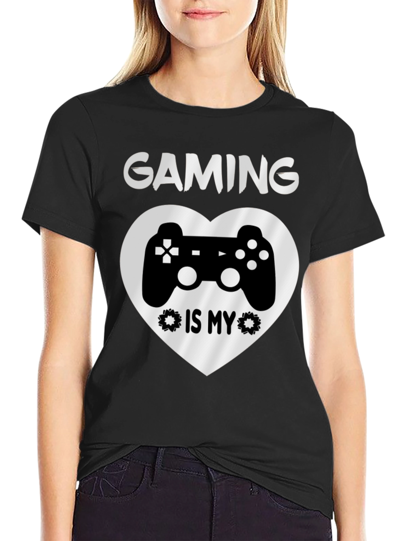 Gaming is My Valentine Heart Controller T-Shirt