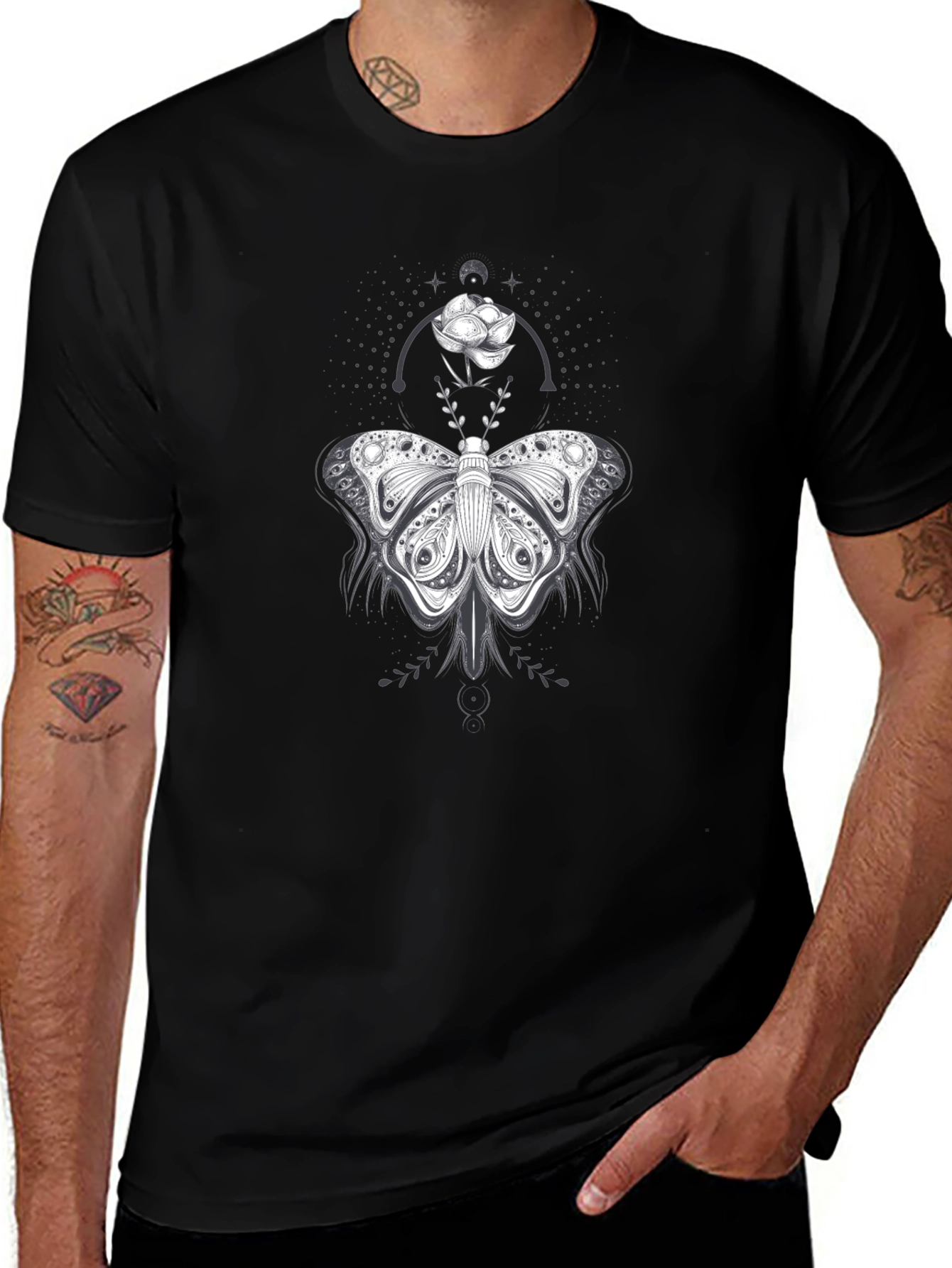 Butterfly Rose Graphic Tee