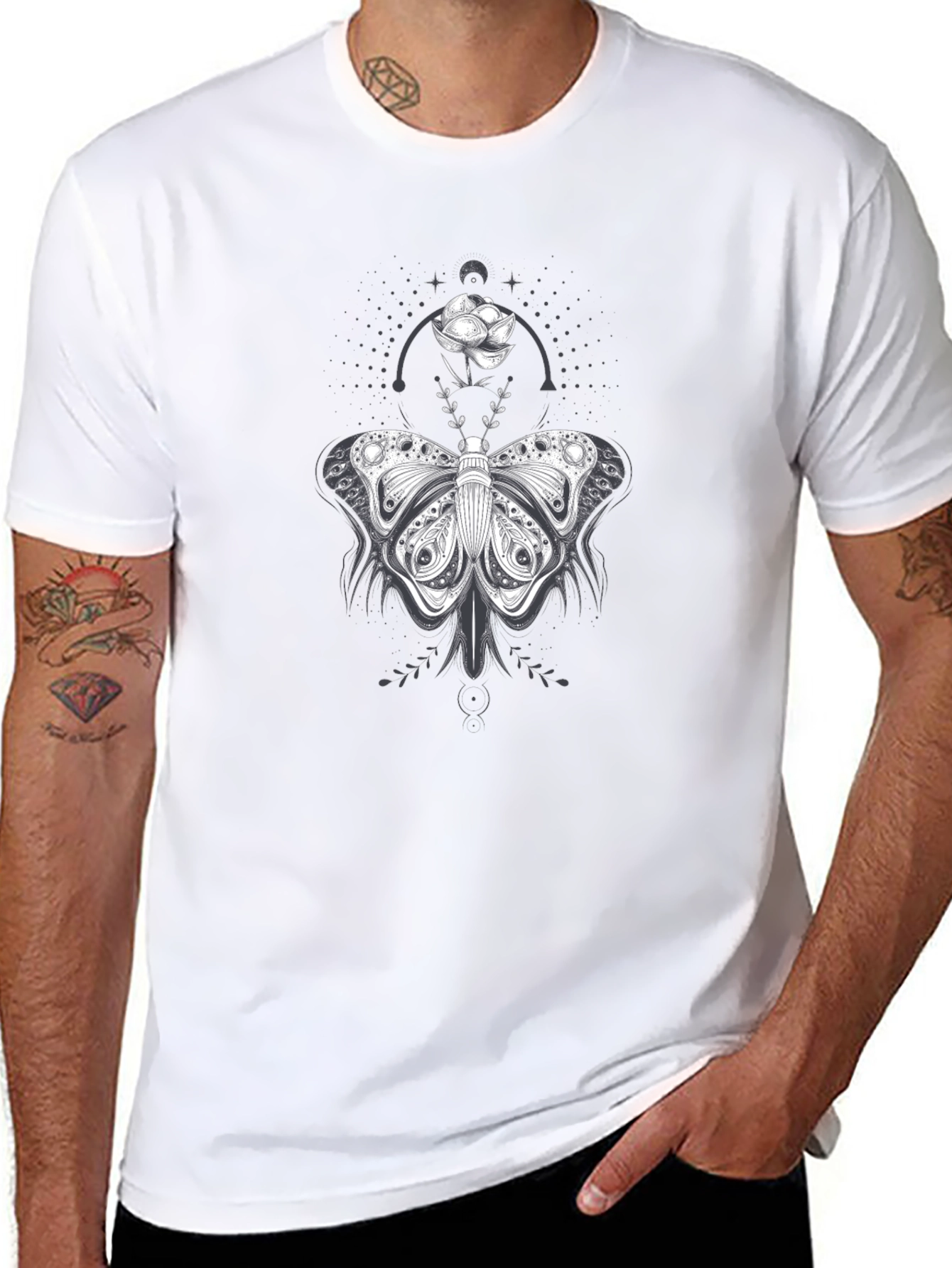 Butterfly Rose Graphic Tee