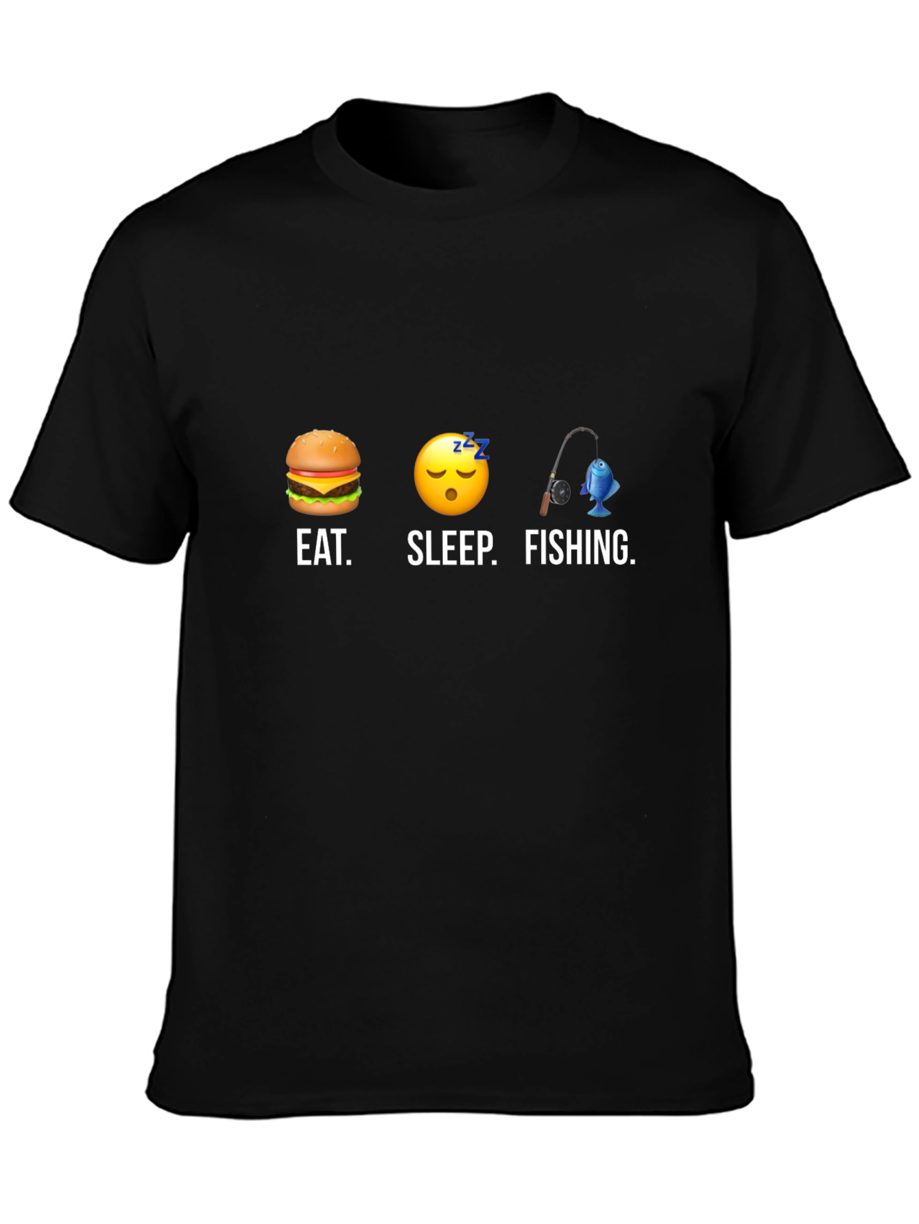 Eat Sleep Fishing T-Shirt - Funny Angler Tee