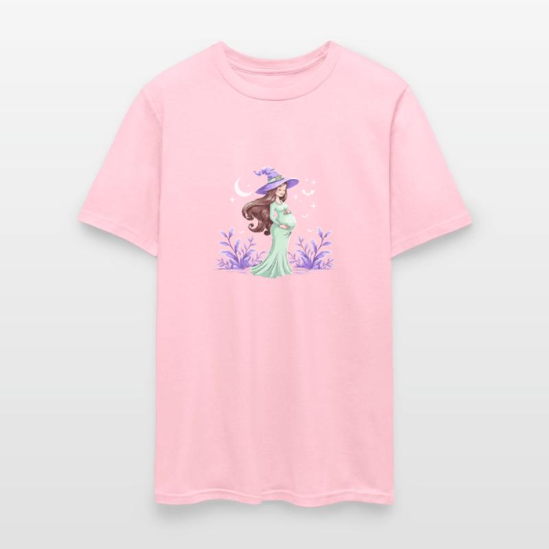 Enchanting Moonlit Night Pregnant Witch