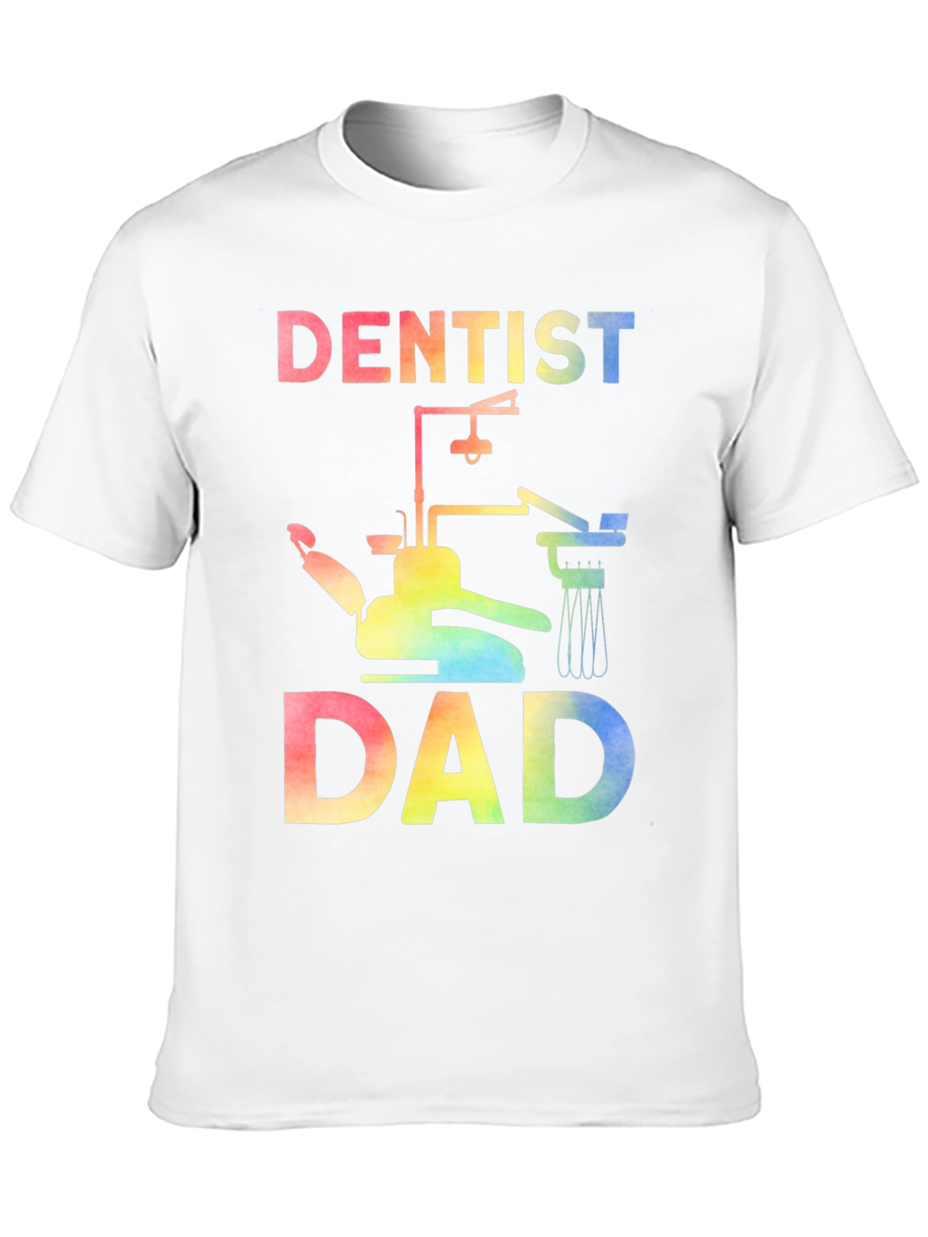 Dentist Dad Rainbow Graphic Tee