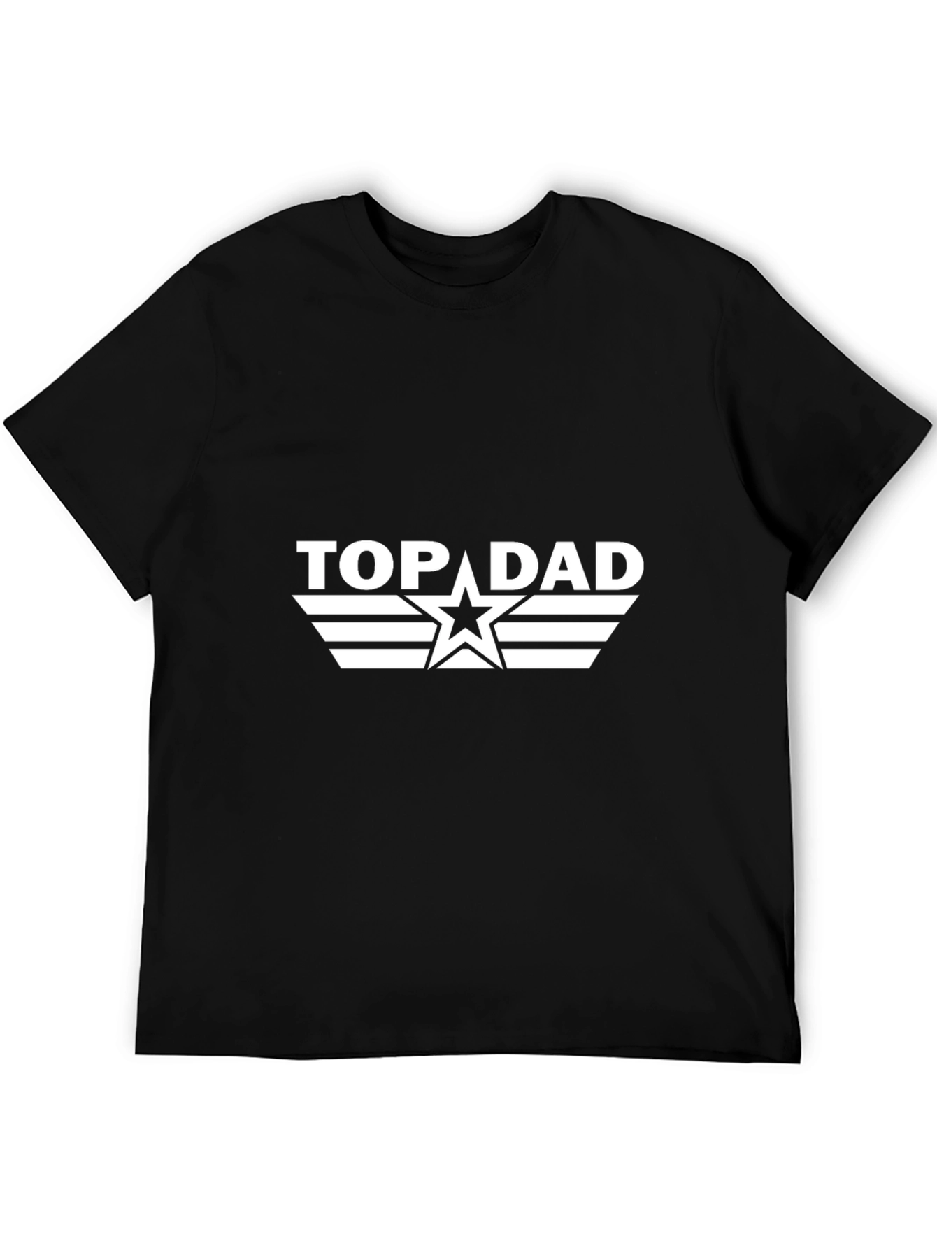 Top Dad Black T-Shirt - Fathers Day Gift