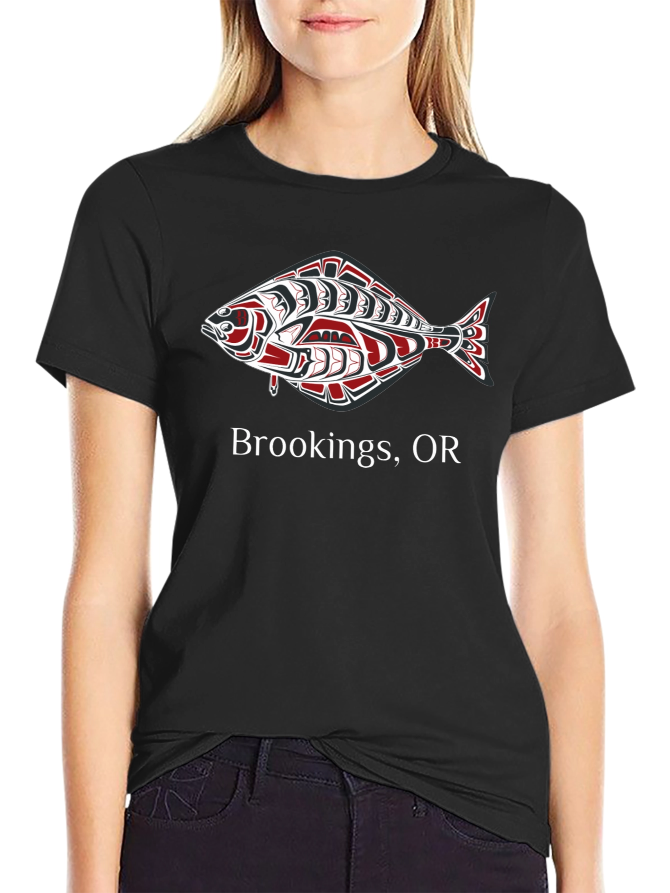 Brookings Oregon Fish Graphic Tee
