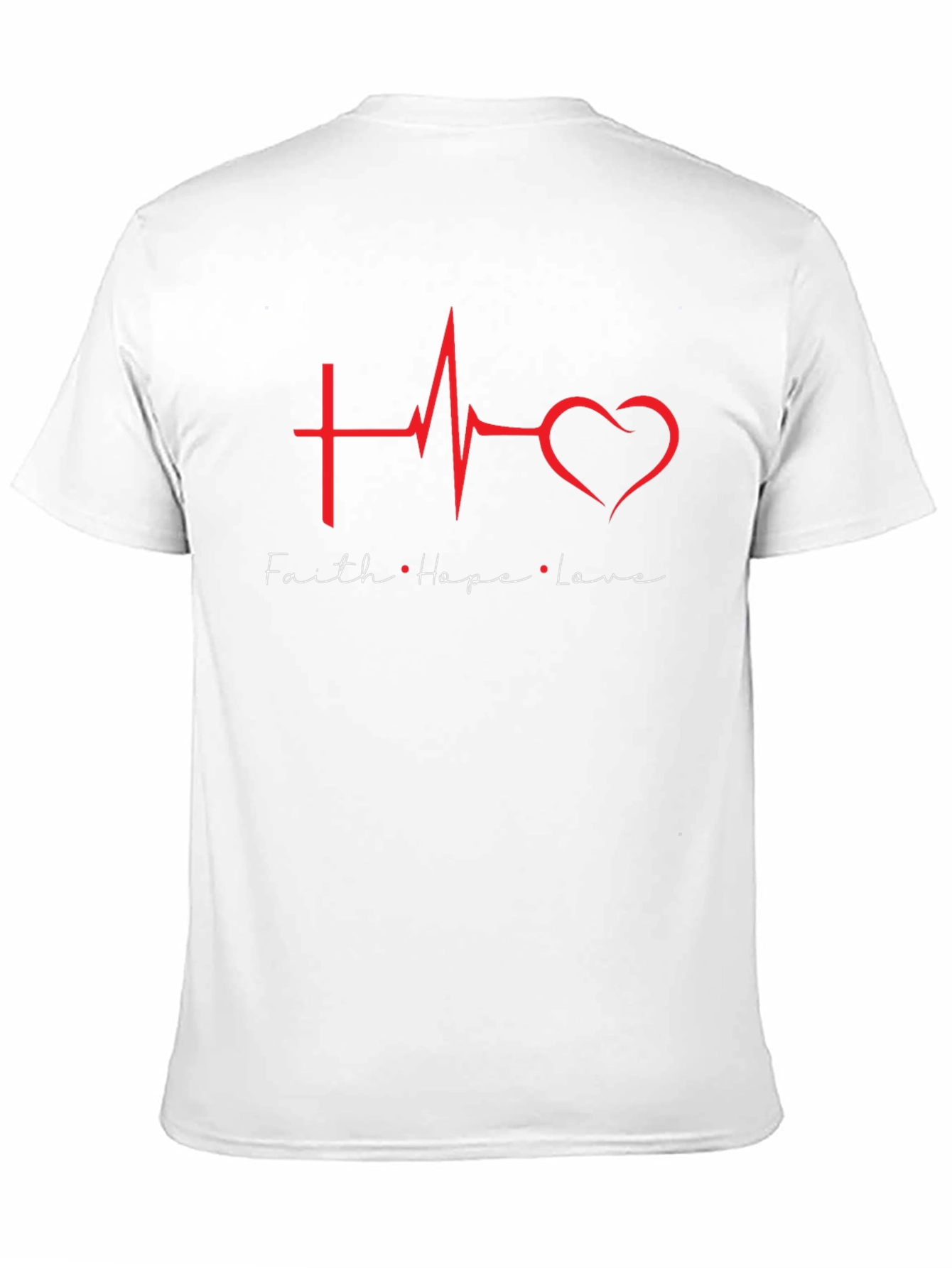 Faith Hope Love Heartbeat Graphic Tee