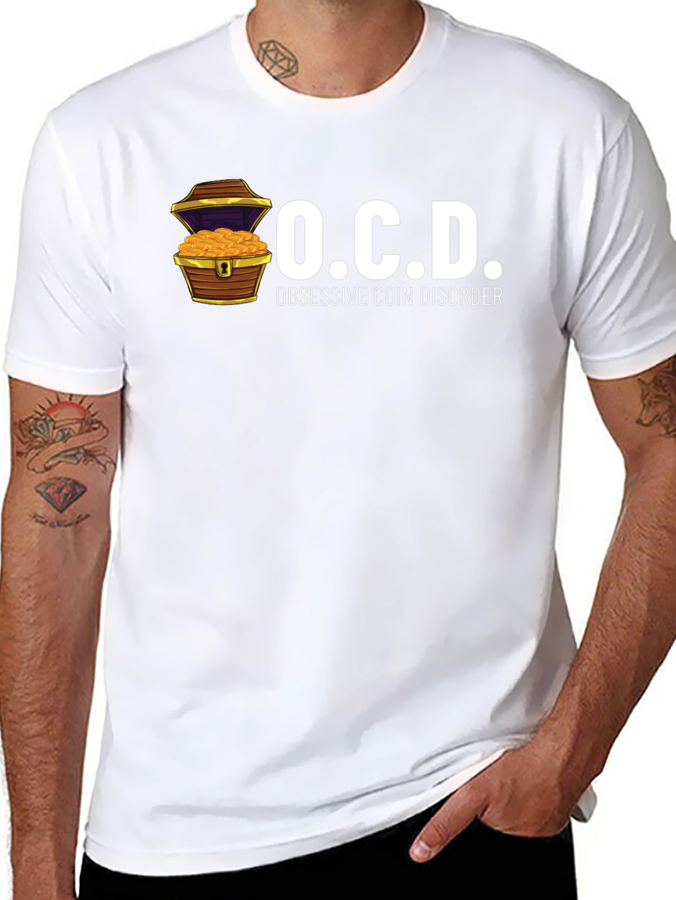 OCD Obsessive Coin Disorder Graphic T-Shirt