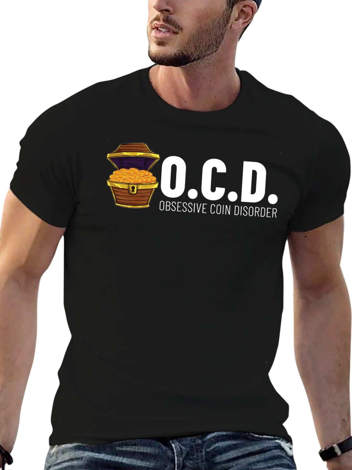 OCD Obsessive Coin Disorder Graphic T-Shirt