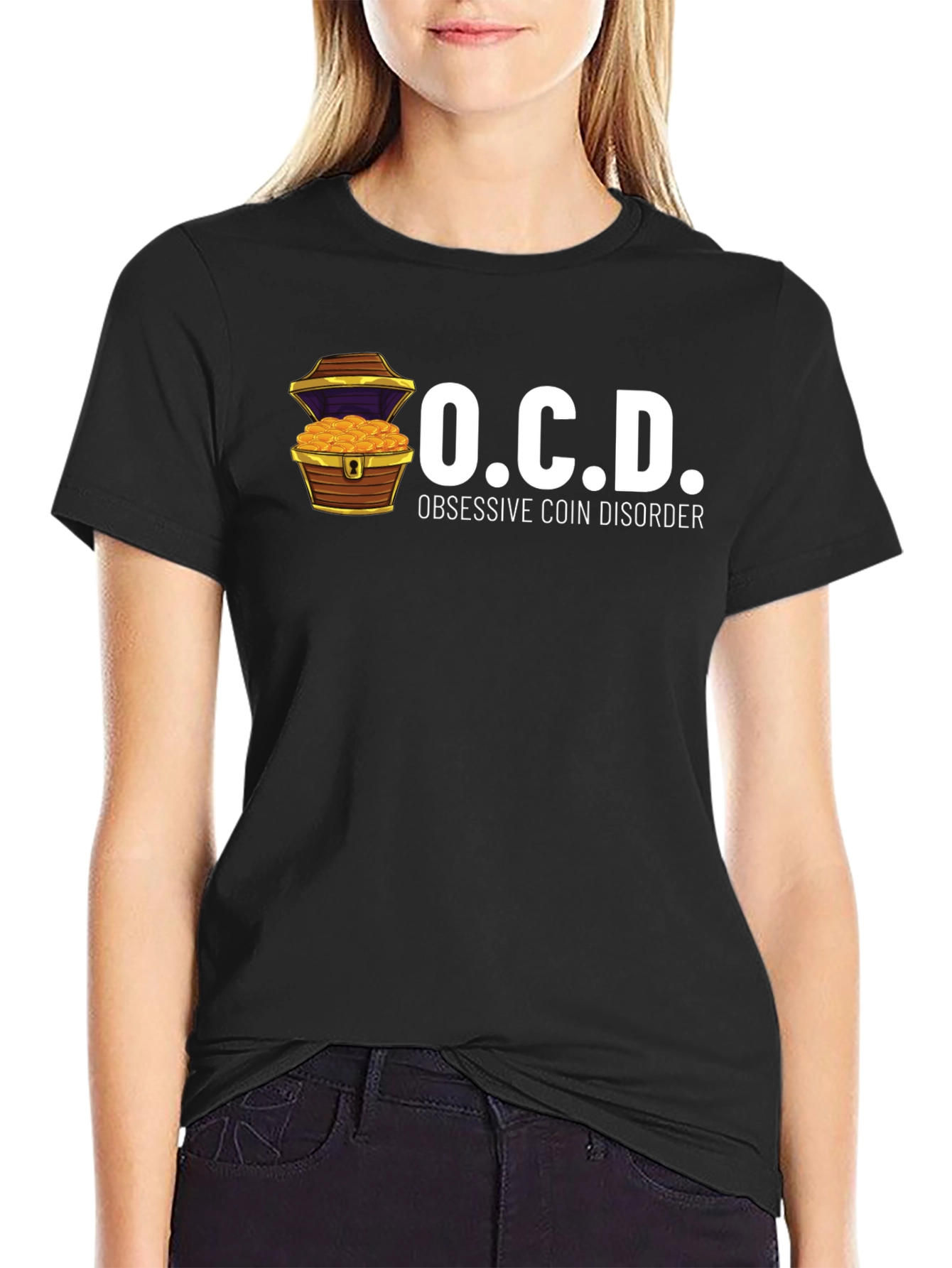 OCD Obsessive Coin Disorder Graphic T-Shirt
