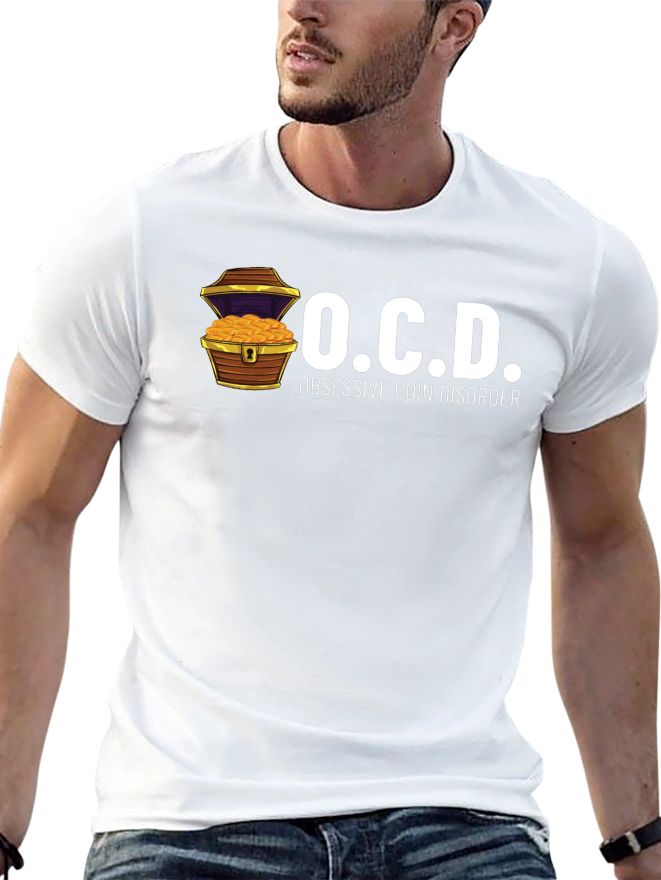 OCD Obsessive Coin Disorder Graphic T-Shirt