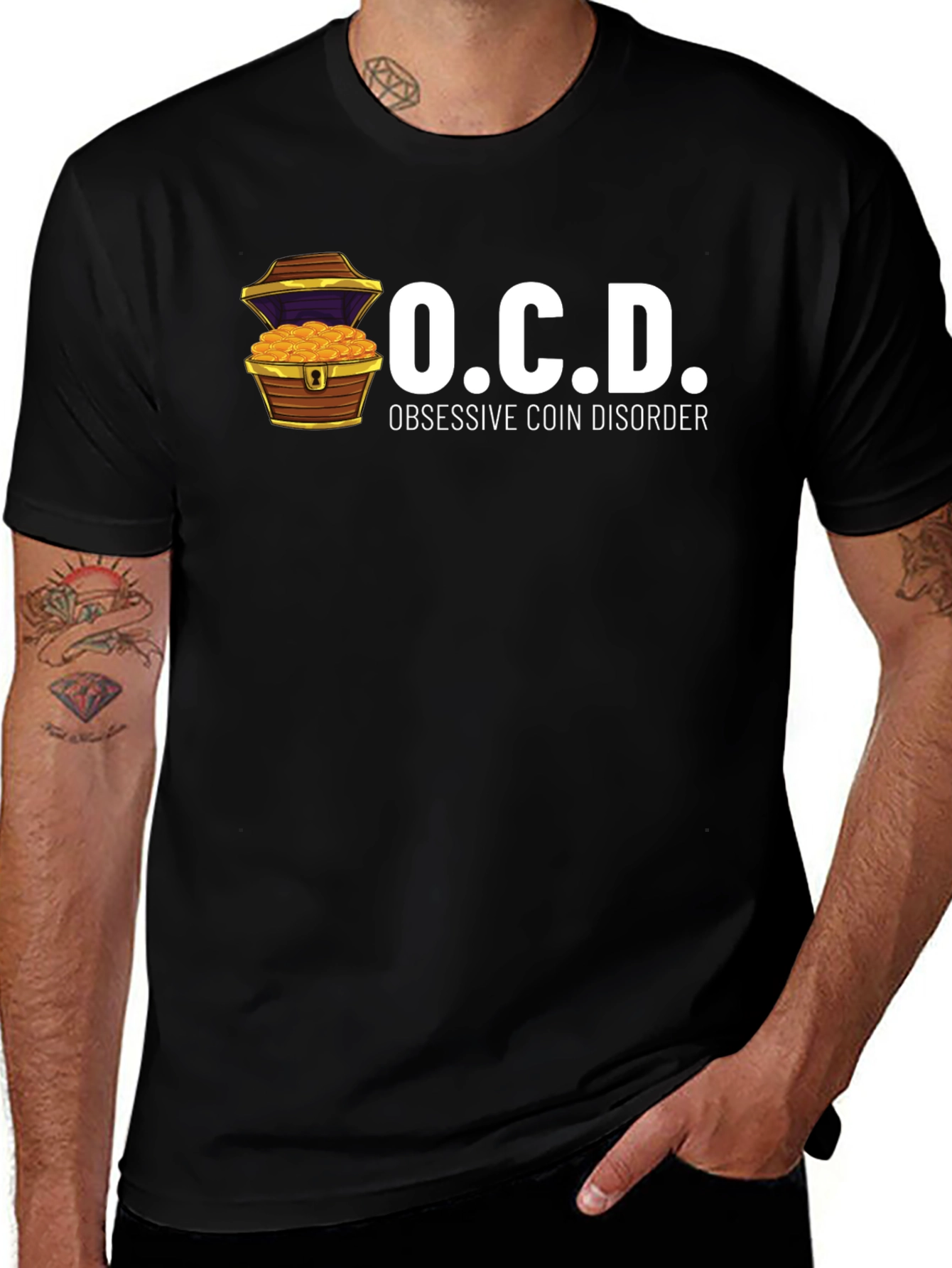 OCD Obsessive Coin Disorder Graphic T-Shirt