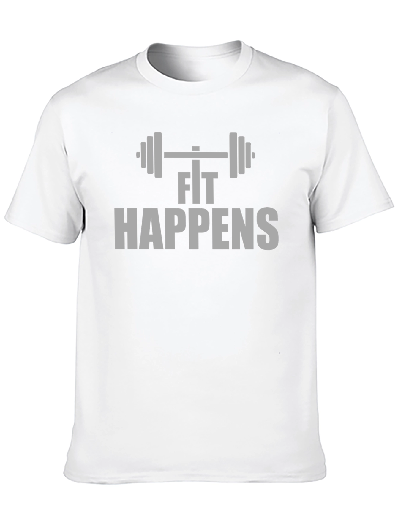 Fit Happens Graphic Tee - Black Workout Shirt