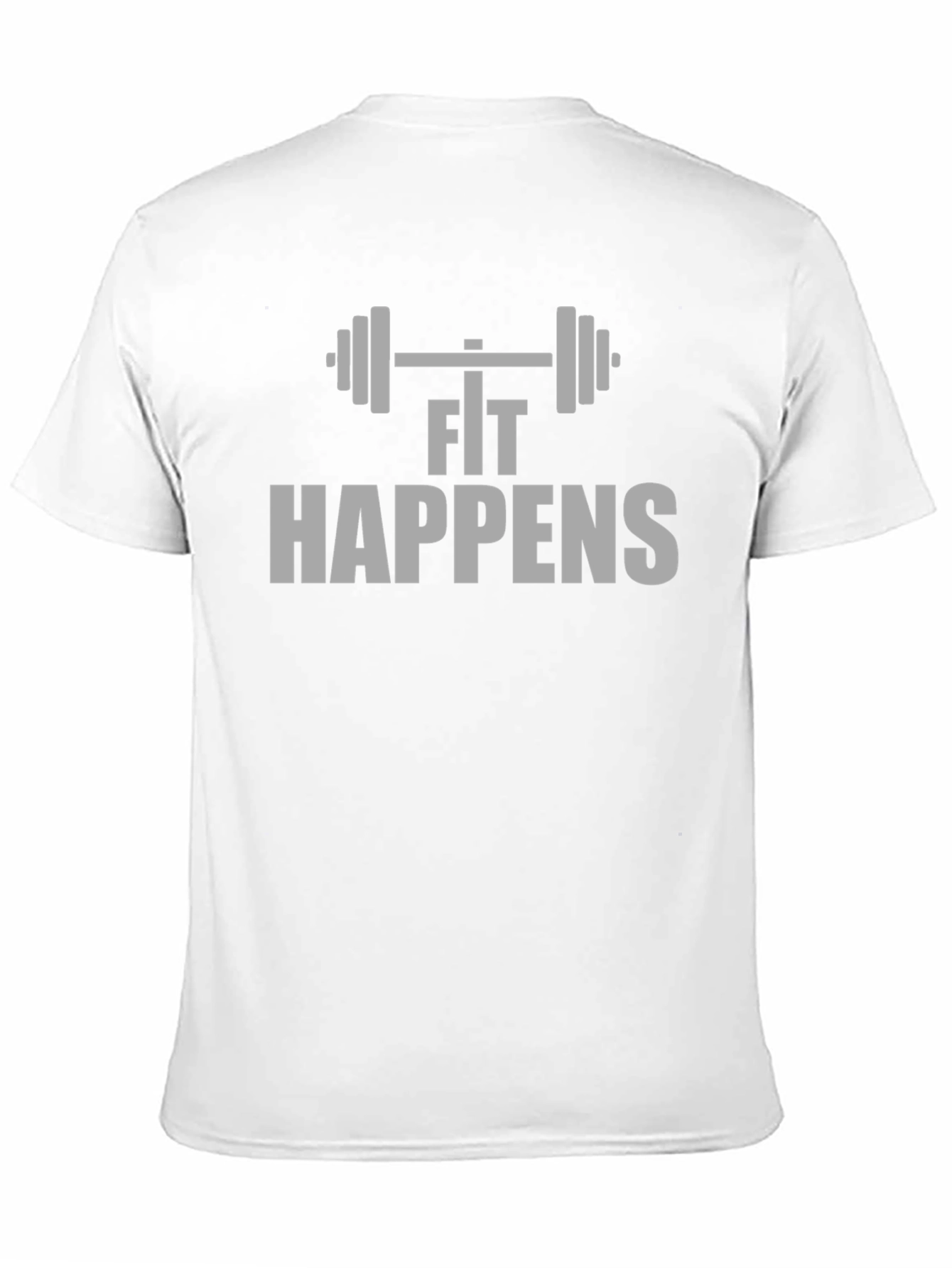 Fit Happens Graphic Tee - Black Workout Shirt