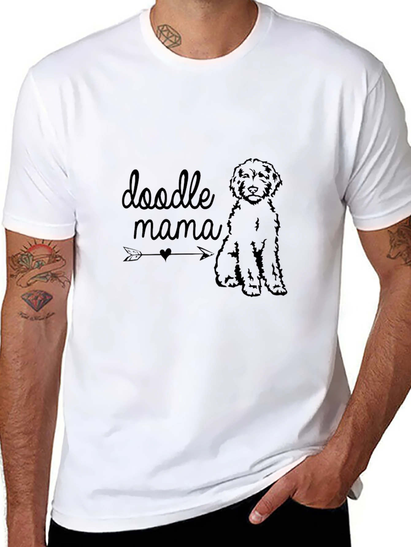 Doodle Mama Graphic Tee - Black