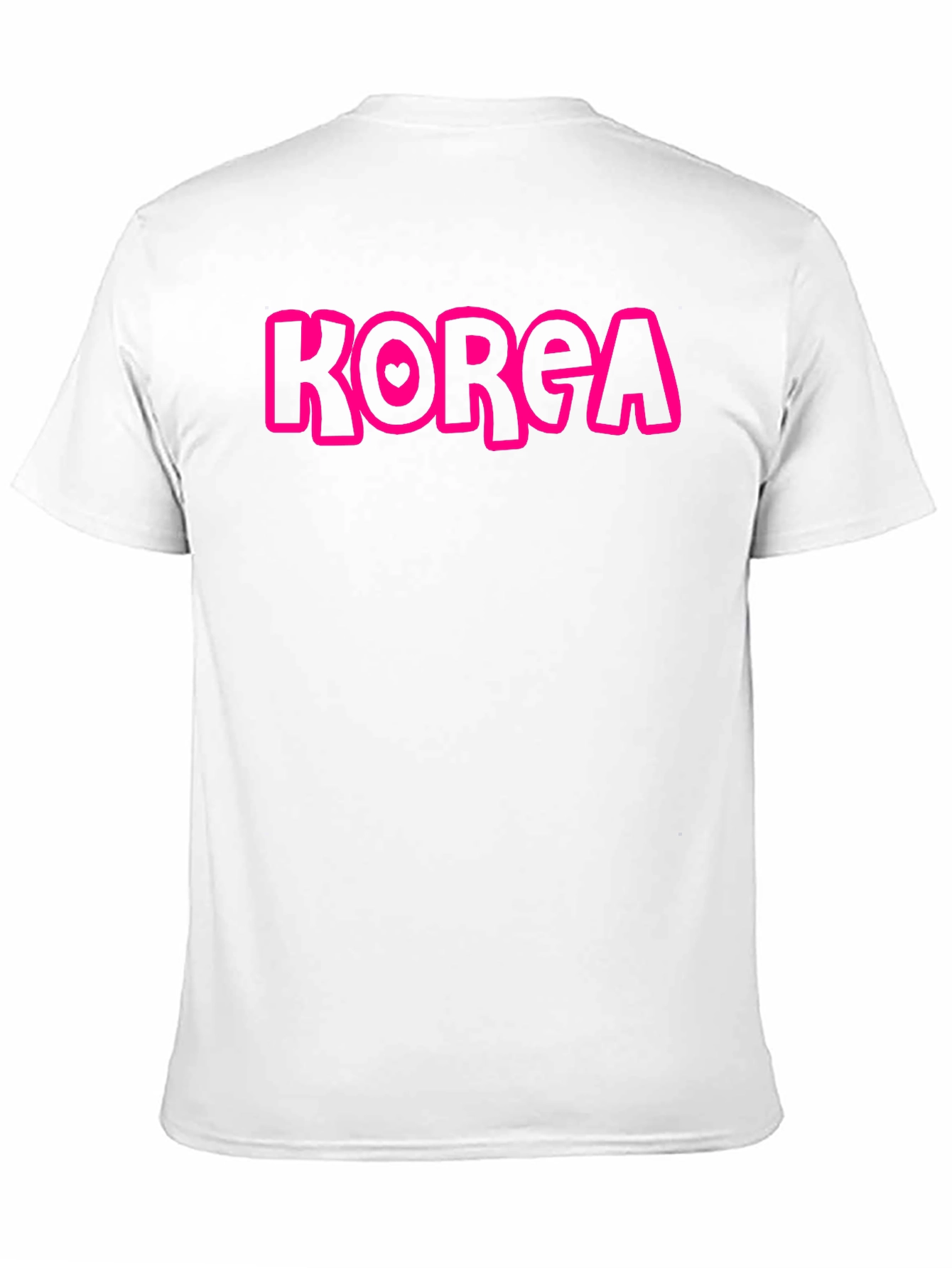 Korea Heart Tee -  Casual Graphic T-Shirt