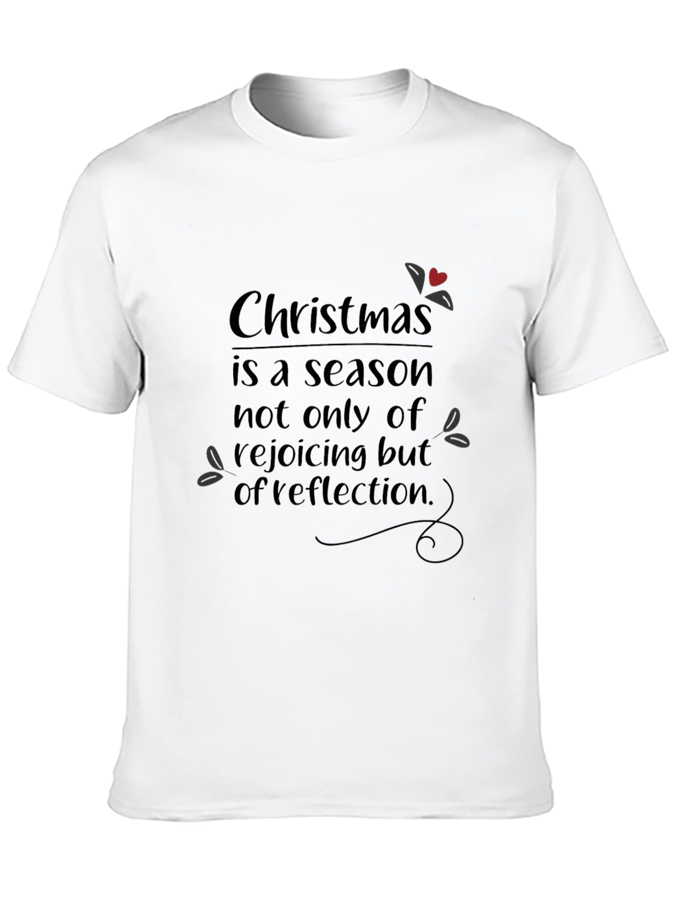 Christmas Reflection Black Graphic Tee