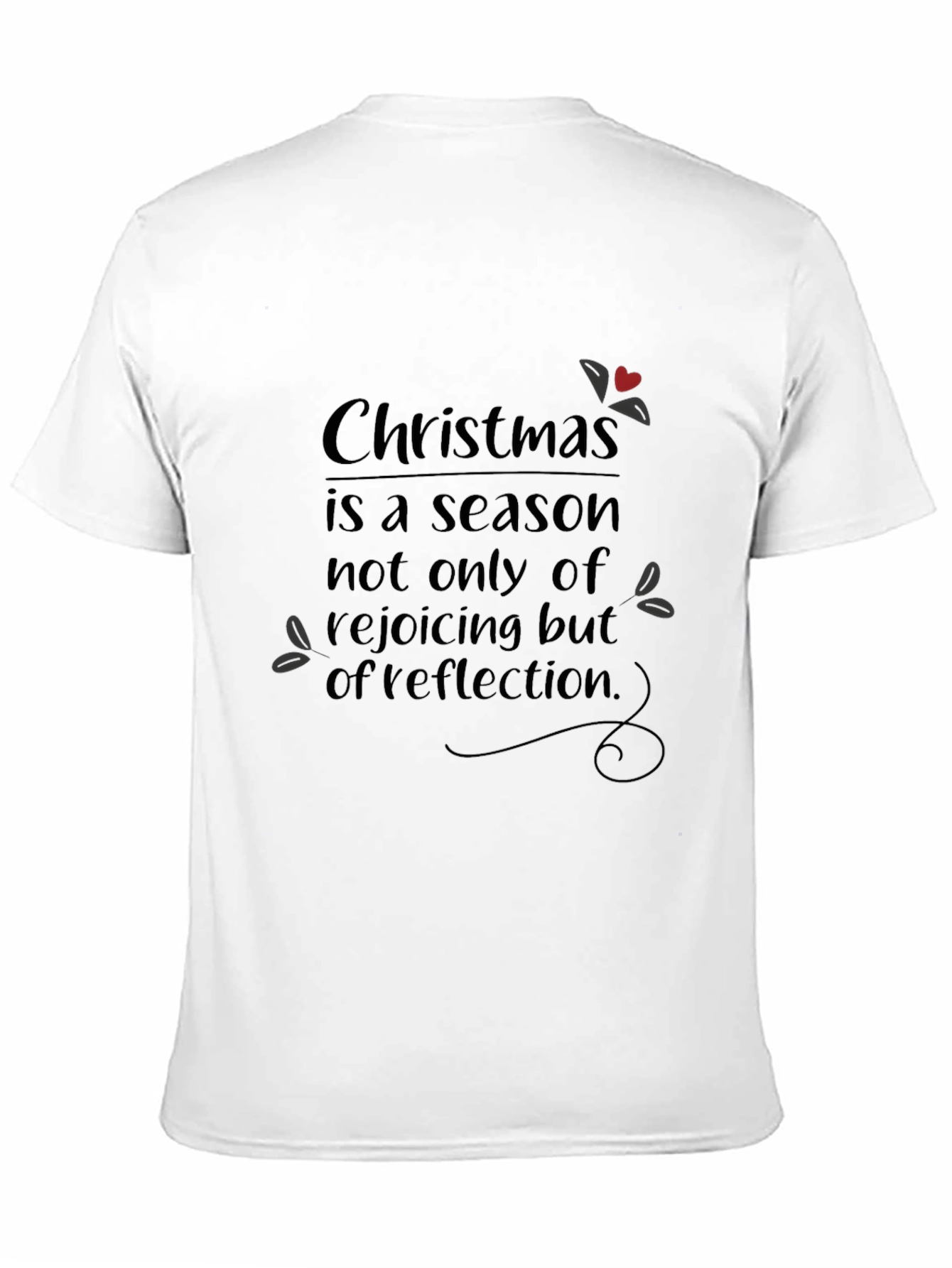 Christmas Reflection Black Graphic Tee
