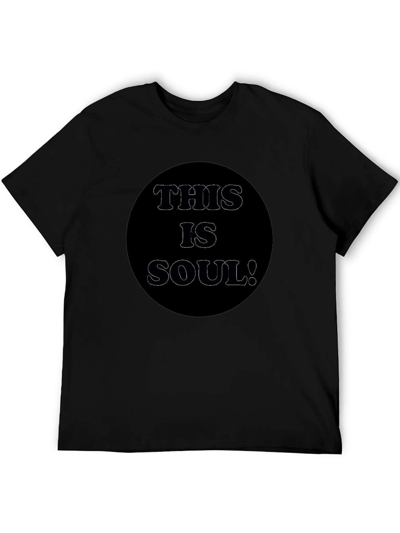 This is Soul! Graphic Print Black T-Shirt