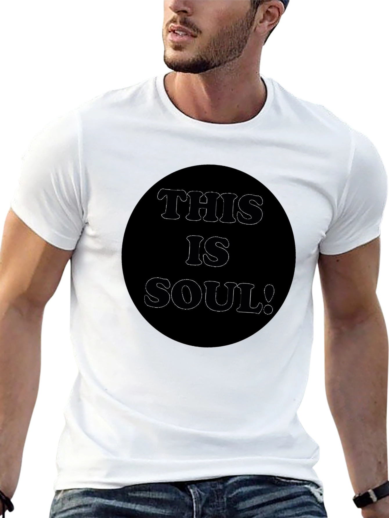 This is Soul! Graphic Print Black T-Shirt