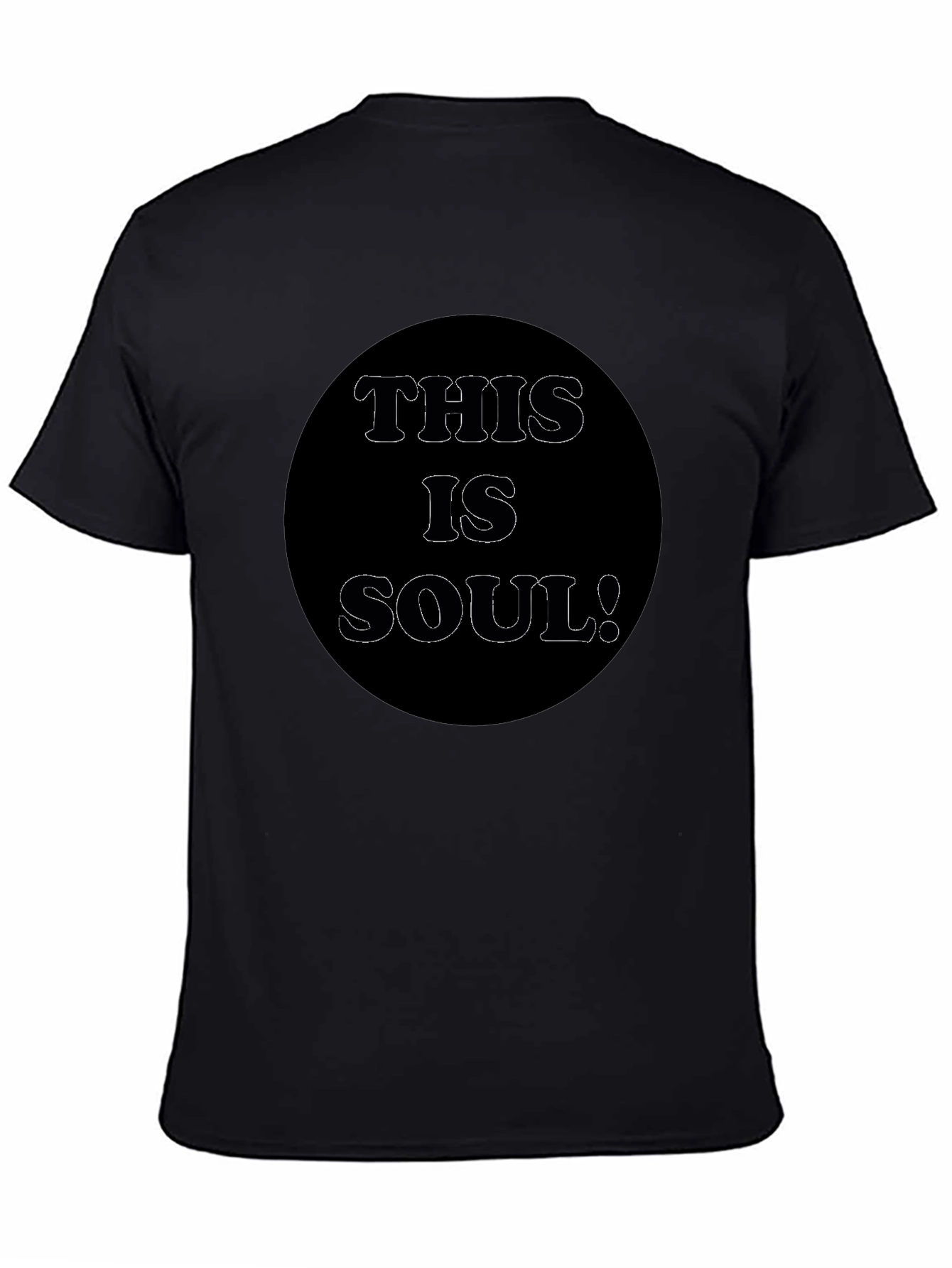 This is Soul! Graphic Print Black T-Shirt