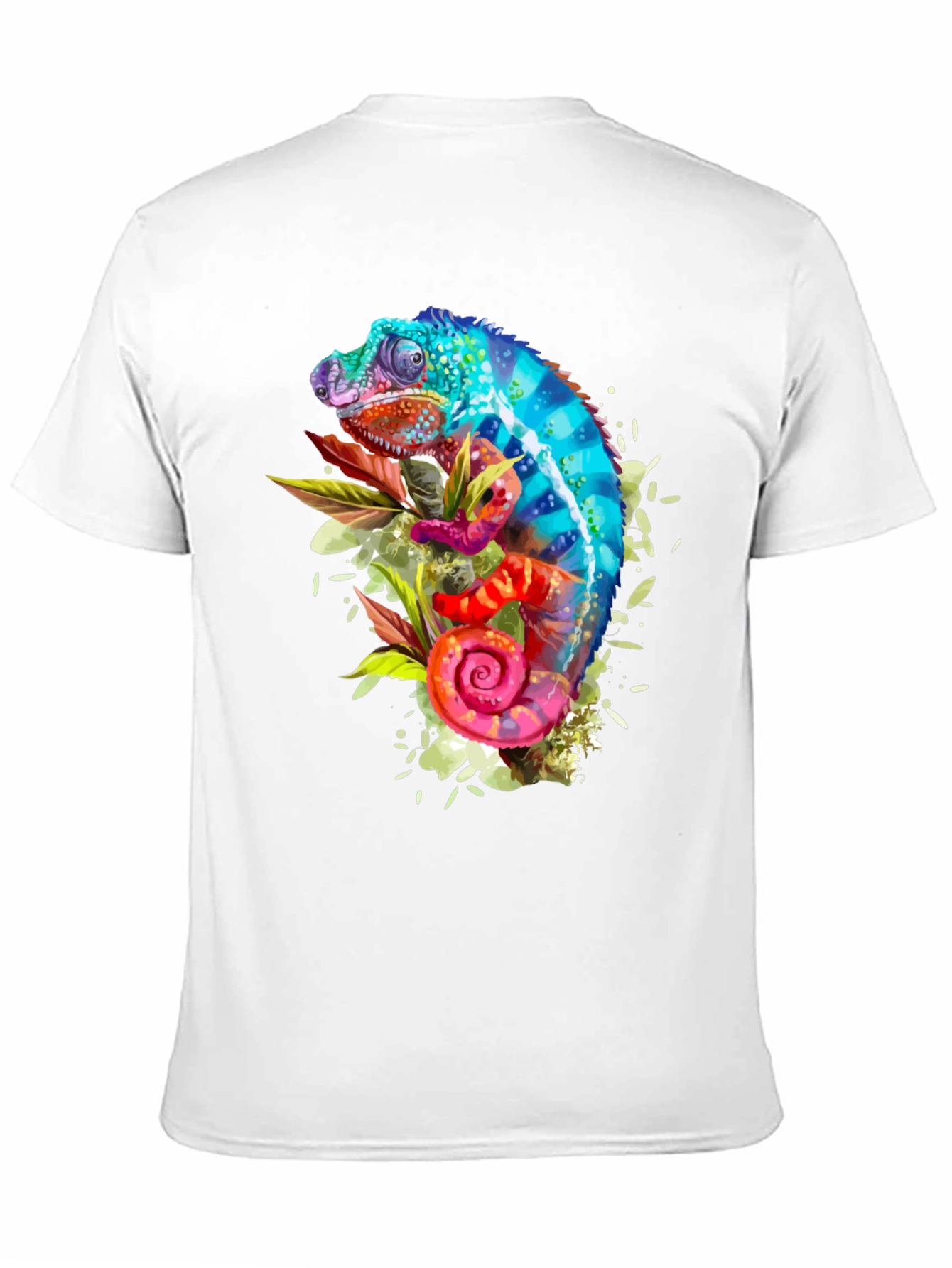 Colorful Chameleon Graphic T-Shirt