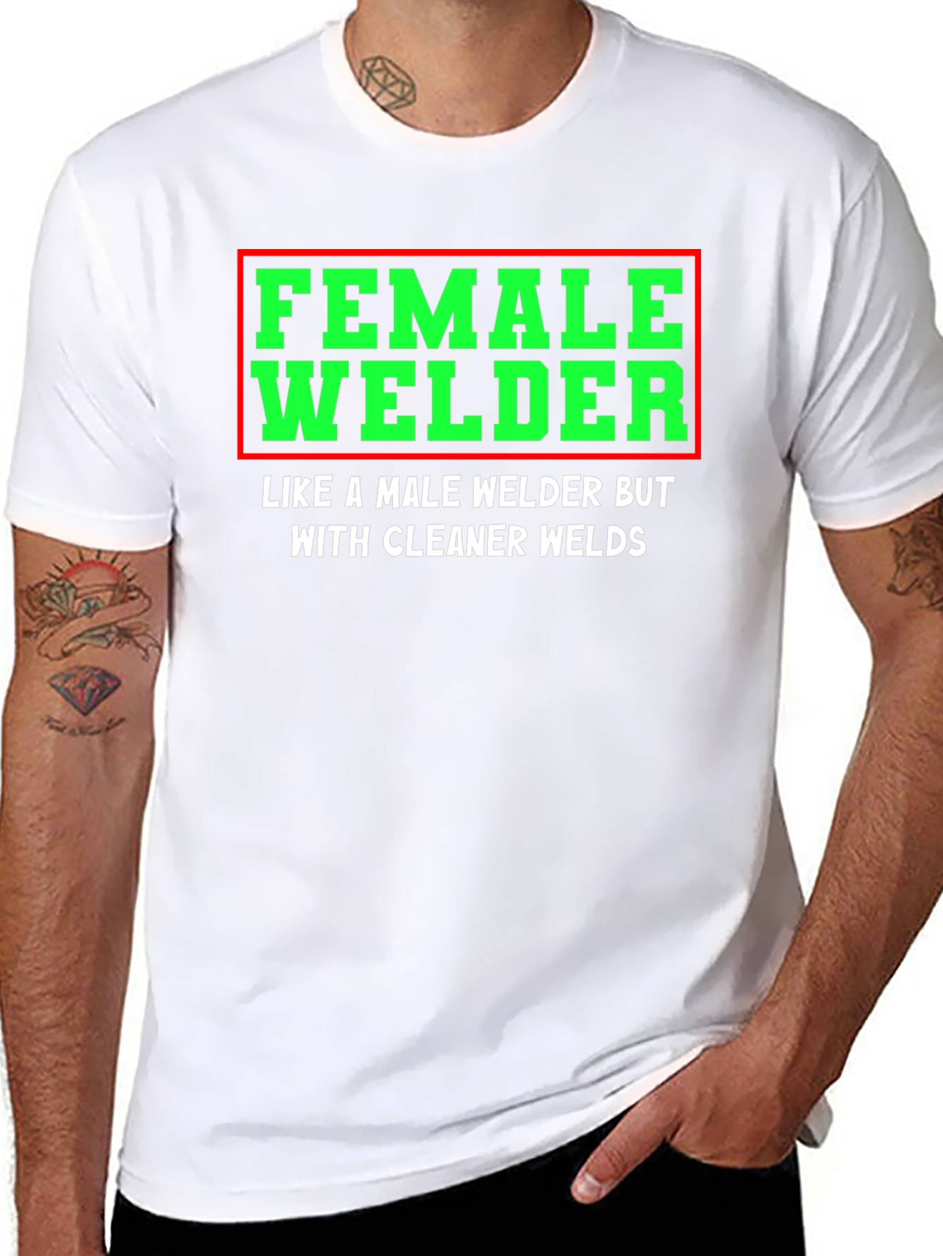 Female Welder T-Shirt - Clean Welds - Funny Gift