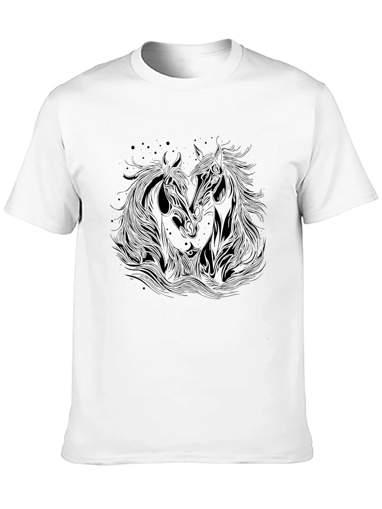 Black Horse Graphic T-Shirt