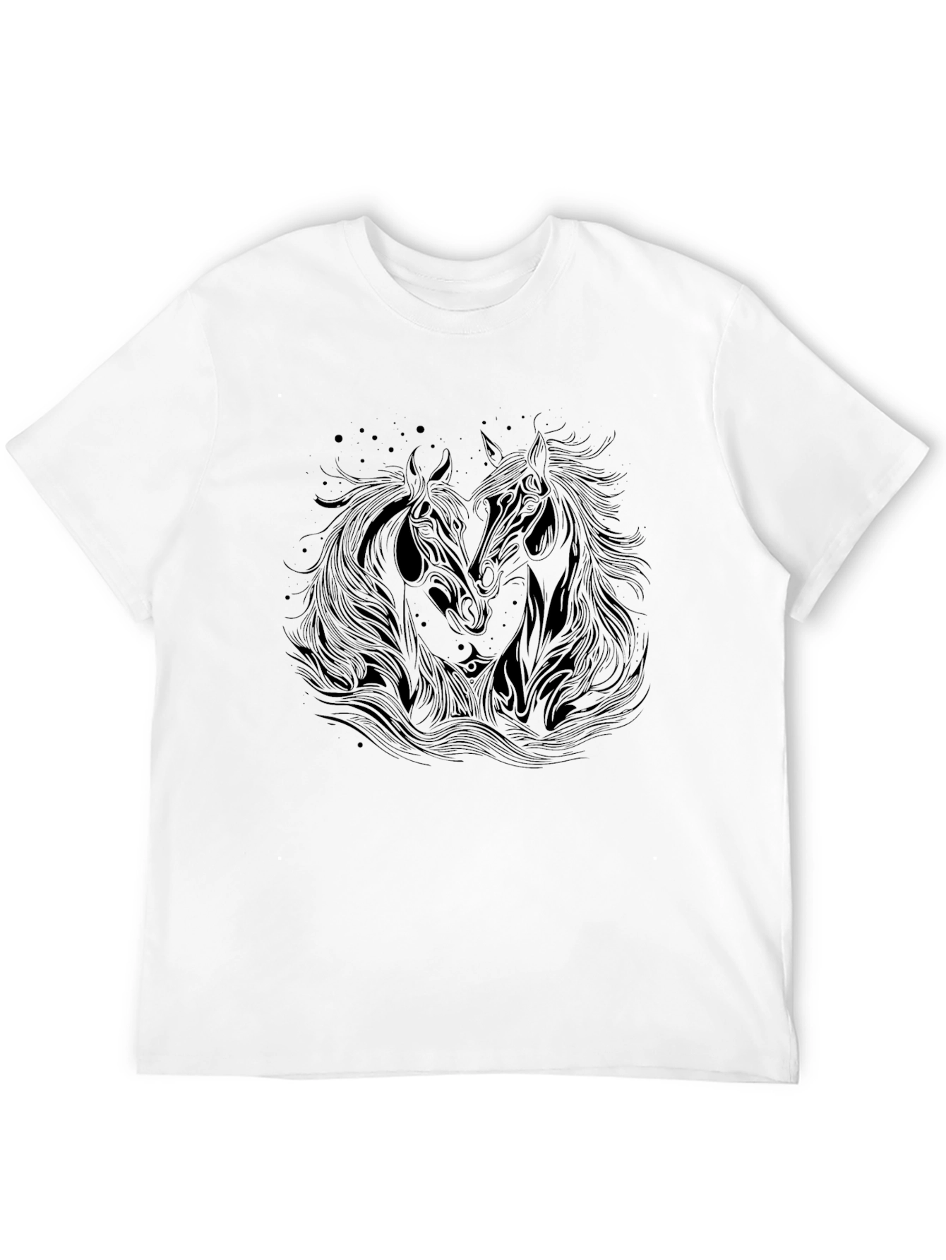 Black Horse Graphic T-Shirt