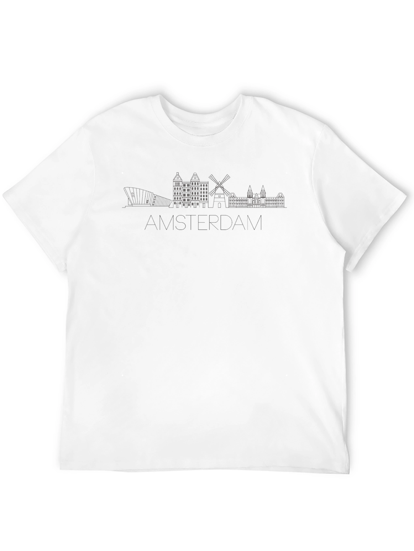Amsterdam Skyline T-Shirt - Modern City Silhouette
