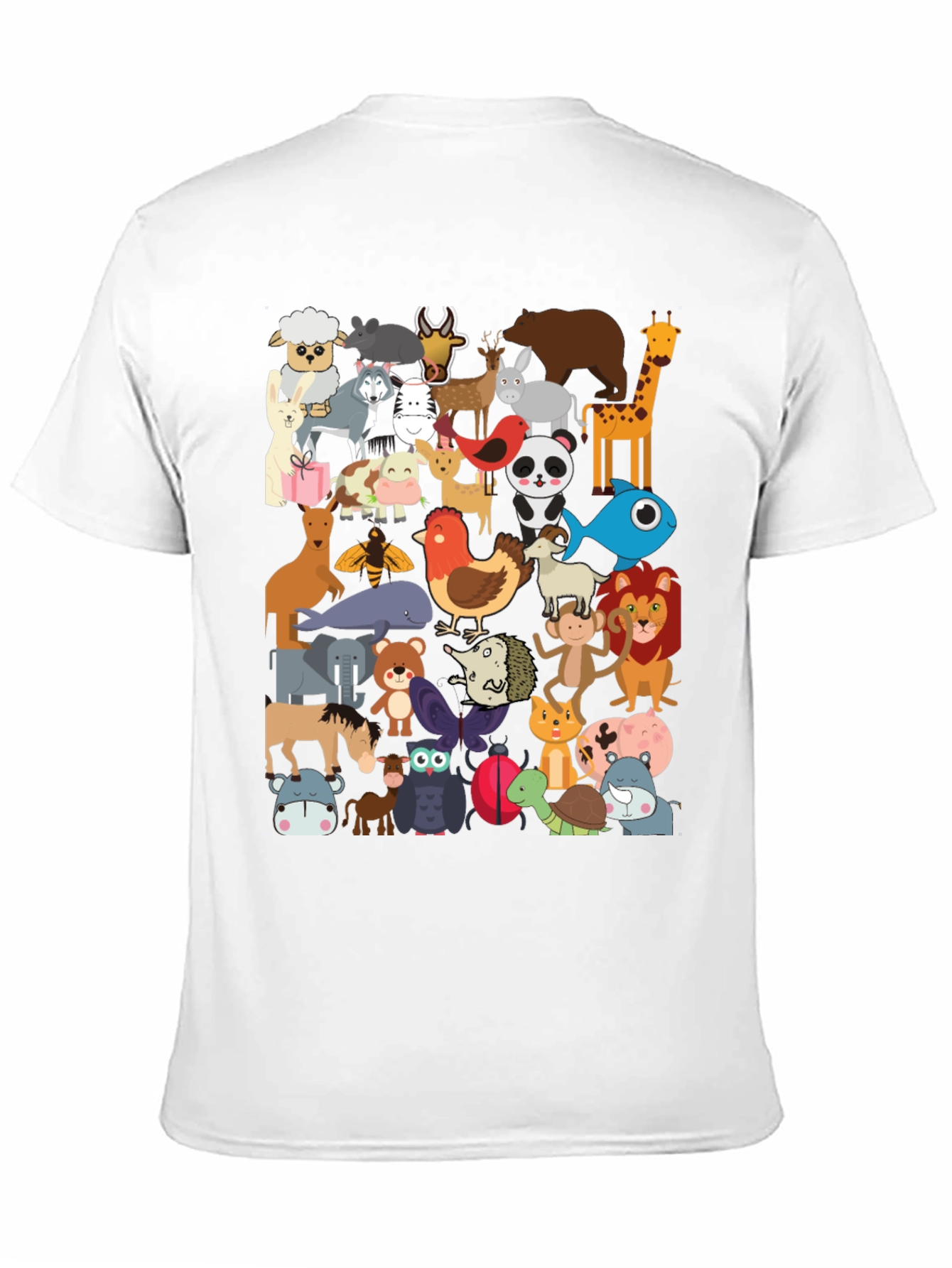 Animal Kingdom Tee - Fun Cartoon Design