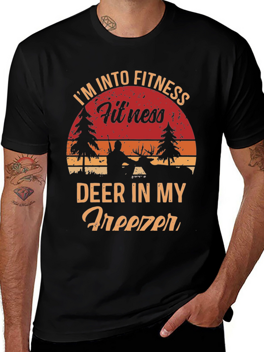 Funny Hunting T-Shirt: Fitness Deer Freezer Tee
