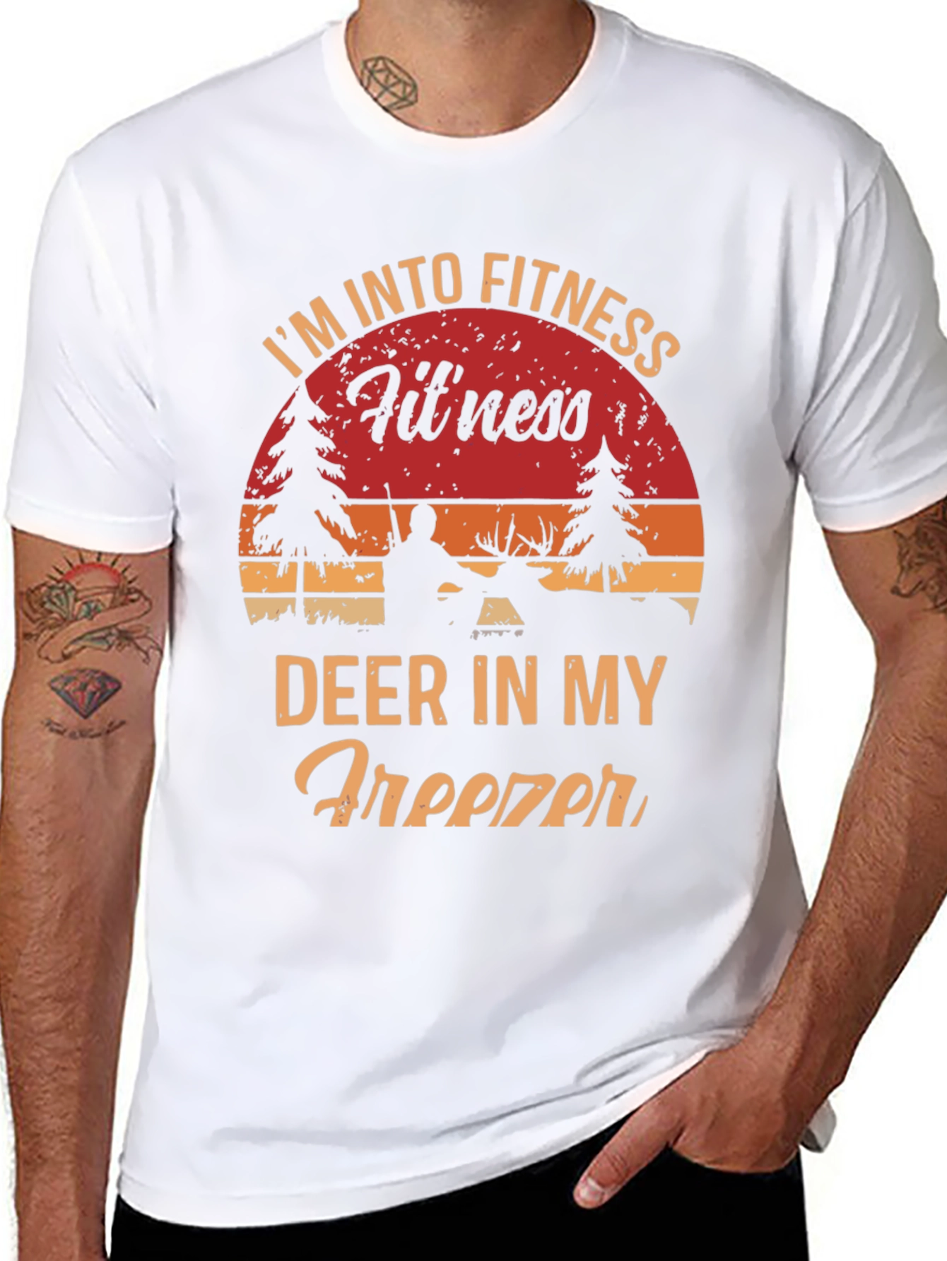 Funny Hunting T-Shirt: Fitness Deer Freezer Tee