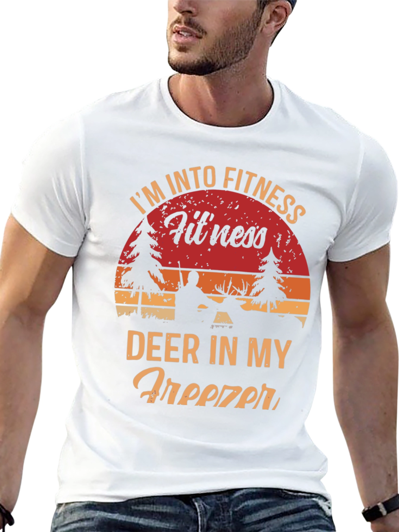 Funny Hunting T-Shirt: Fitness Deer Freezer Tee