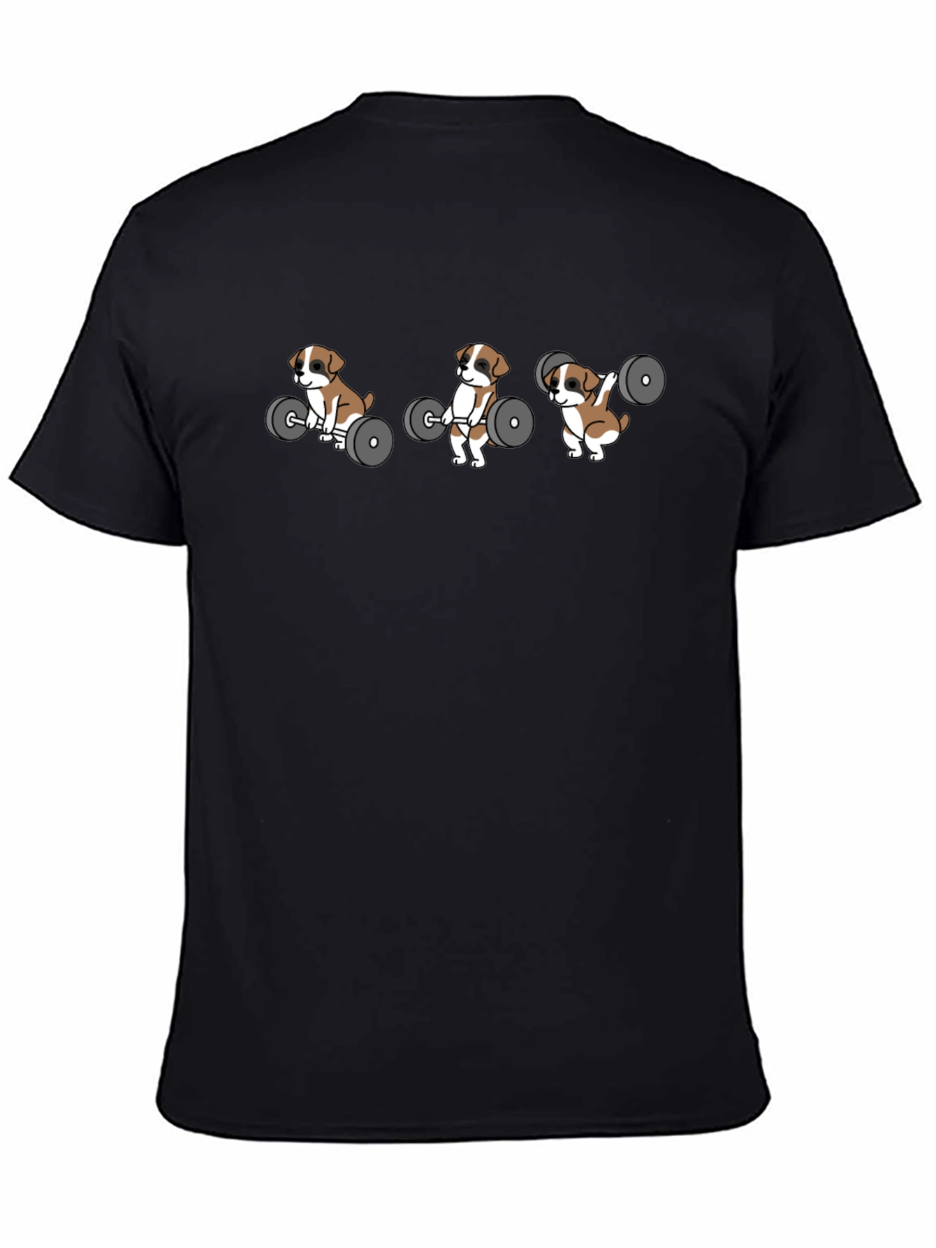 Weightlifting Puppy T-Shirt - Black