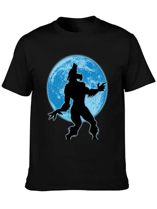 Werewolf Moon Graphic Tee - Mens Black T-Shirt